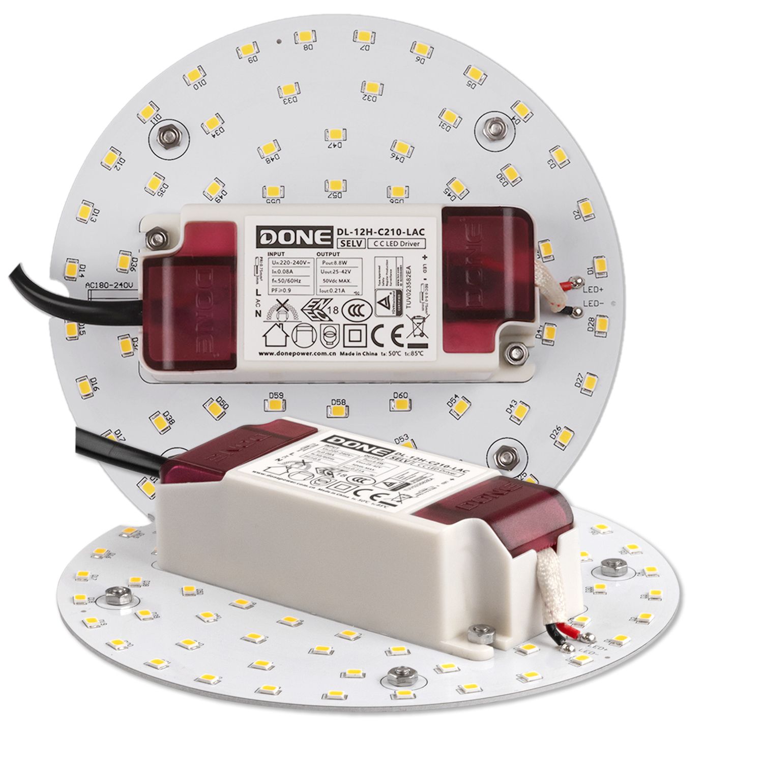 ISOLED LED Umrüstplatine 130mm, 9W, mit Magnet, warmweiß ISOLED LED Umrüstplatine 130mm, 9W, mit Magnet, warmweiß - 1