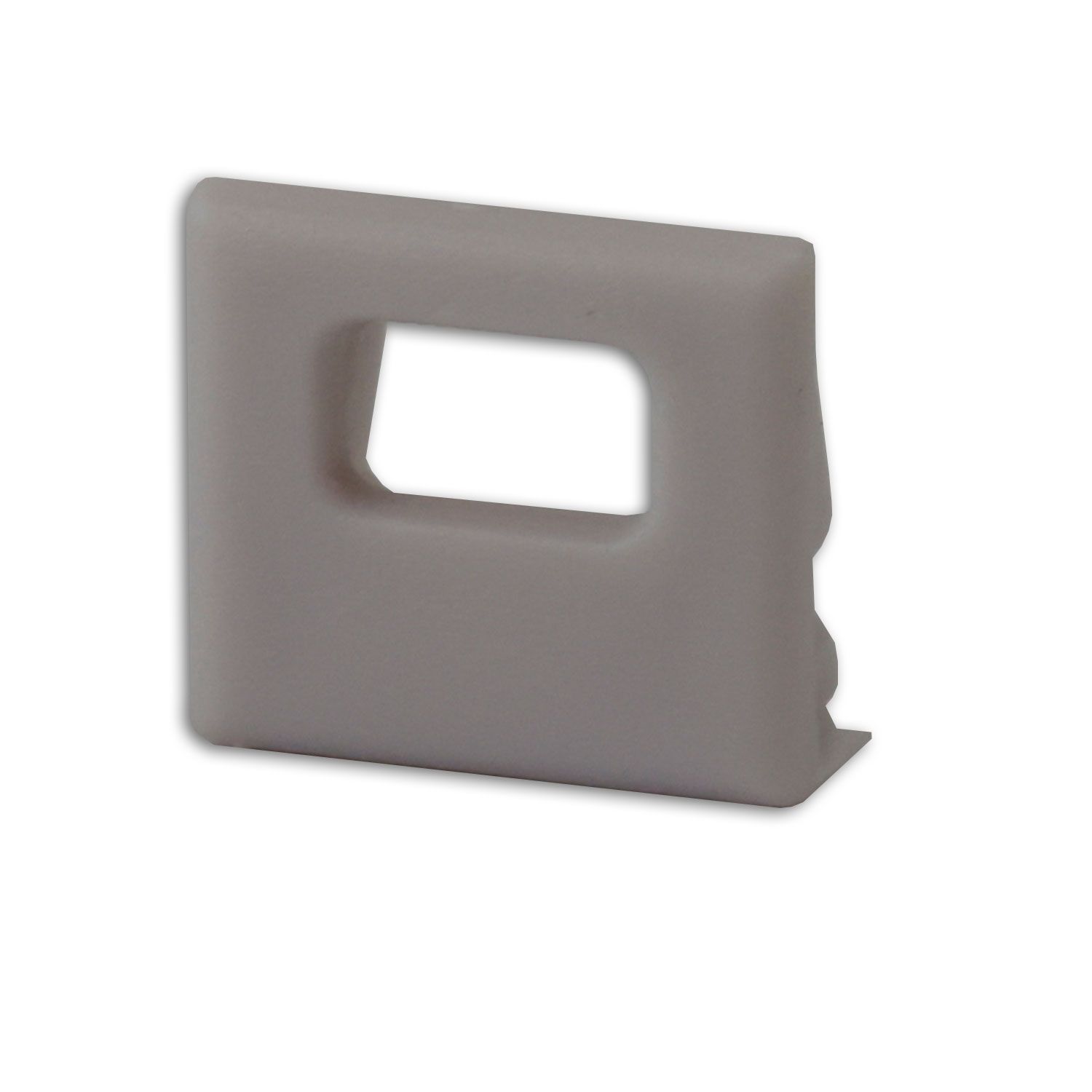 ISOLED Endkappe EC82 für Profil SURF10 mit Kabeldurchführung, 1 STK - 1