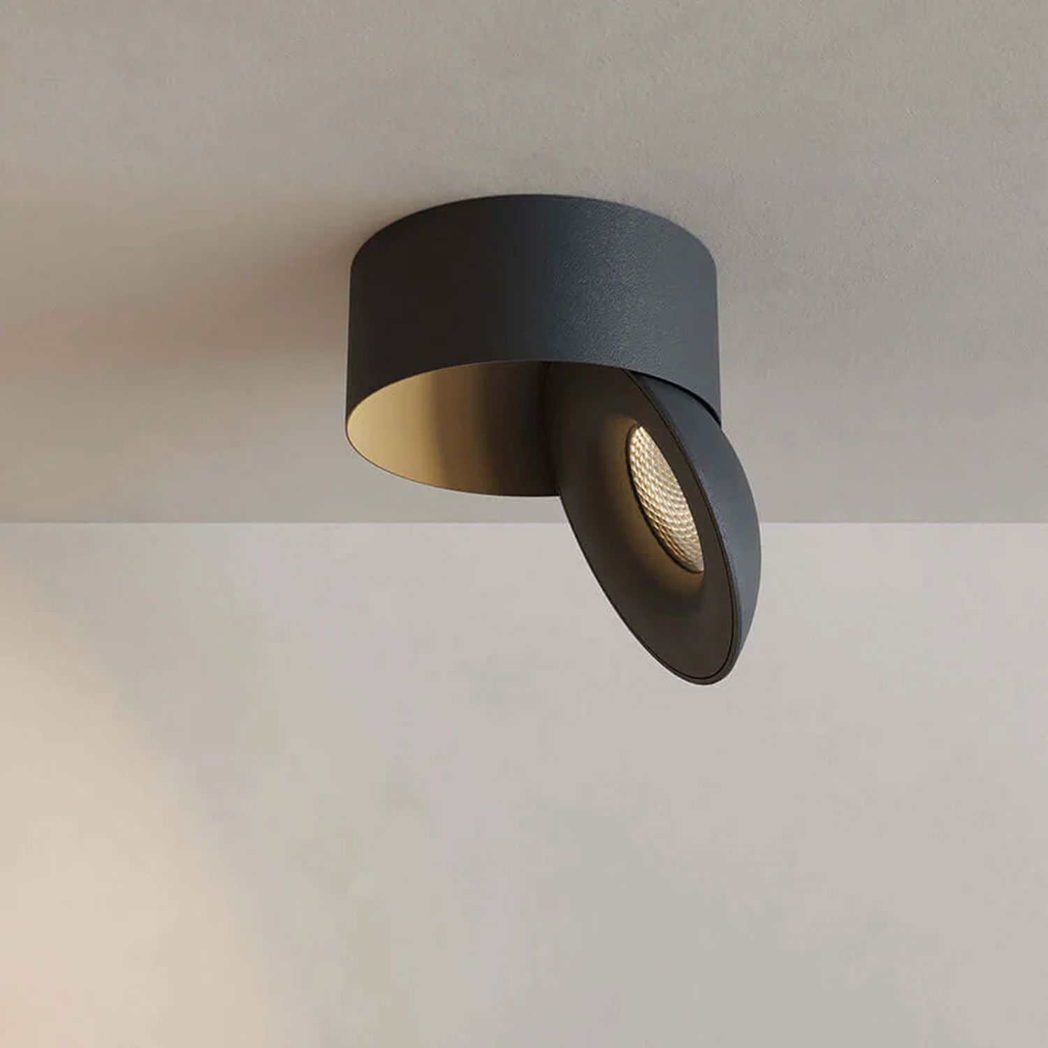 ISOLED LED Aufbauleuchte Sphere schwarz/schwarz, 2700K, 10W, CRI90, dimmbar - 2