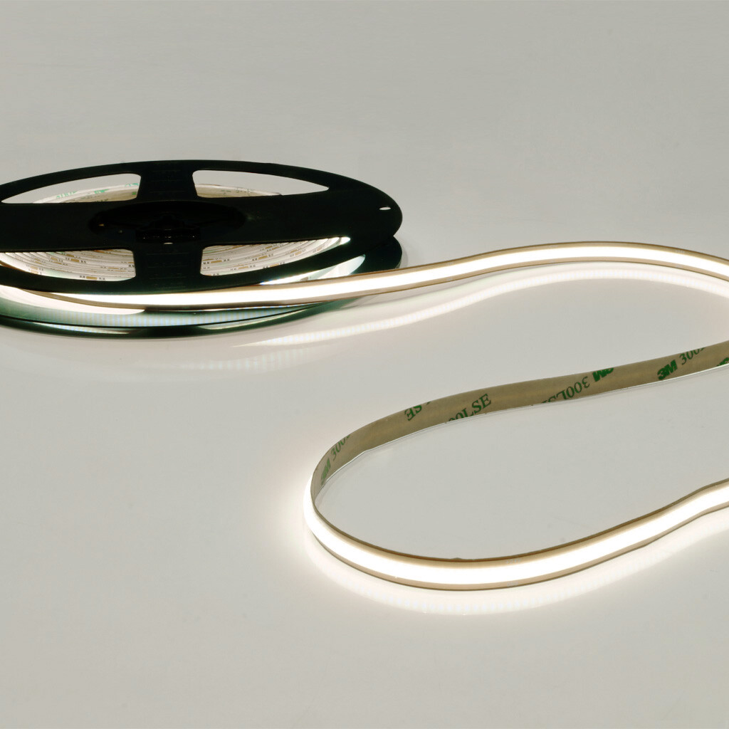 Emilum Cut Anywhere COB LED-Stripe 24V, 13W, 3000K, CRI90, 528LED, IP20, 8mm - Produktbild 3