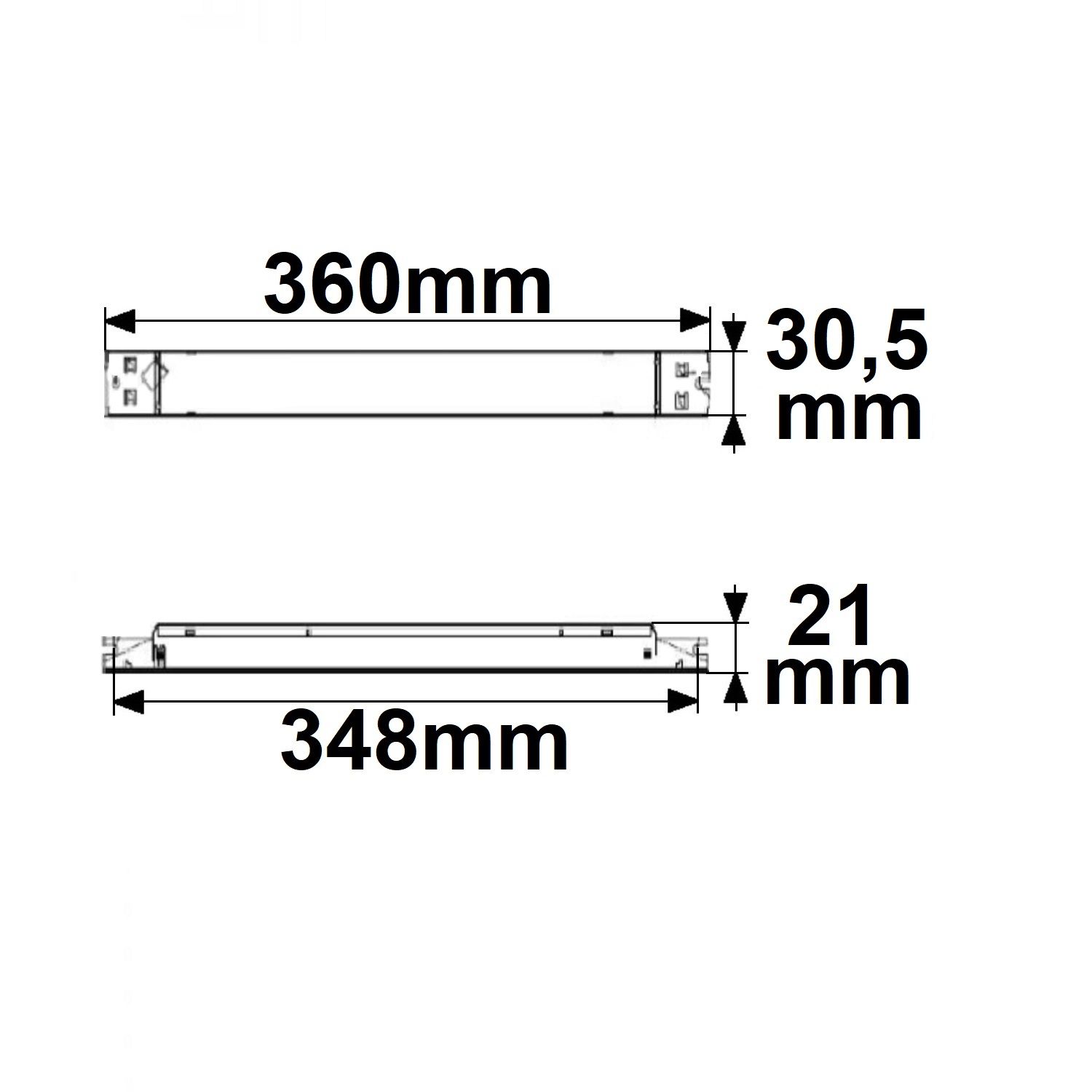 ISOLED LED Leuchten-Trafo 24V/DC, 0-100W, SELV, flach, schmal - 3