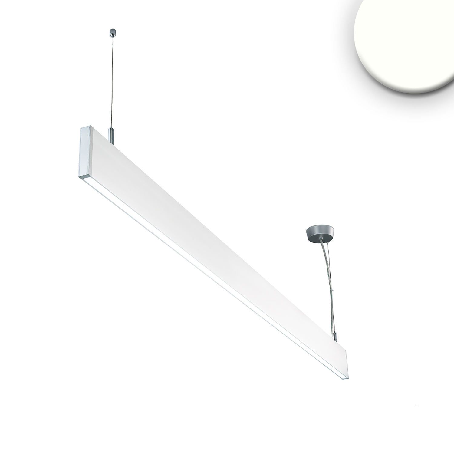 ISOLED LED Hängeleuchte Linear Up&Down 600, 25W, prismatisch, linear- u. 90° verbindbar, weiß, neutralweiß ISOLED LED Hängeleuchte Linear Up&Down 600, 25W, prismatisch, linear- u. 90° verbindbar, weiß, neutralweiß - 1