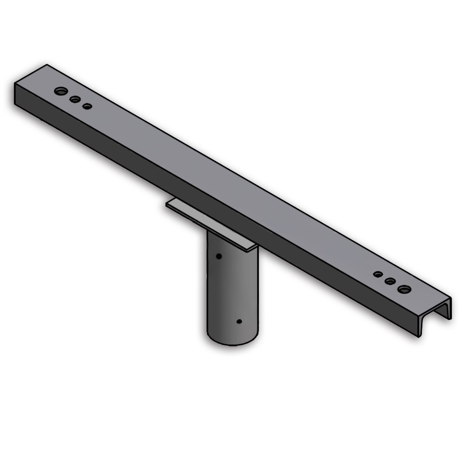 ISOLED Traverse mit Zopfmaß 76mm für 2 Flutlichter - 1