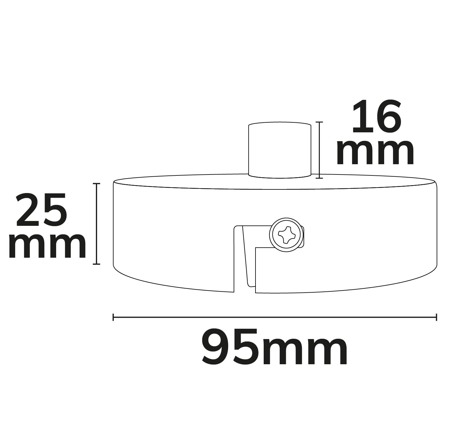 ISOLED Deckenbaldachin rund, grau, für Kabel mit bis zu max. 9,8mm Manteldurchm. - 3