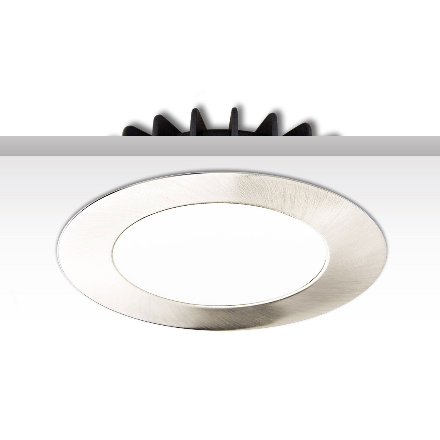 ISOLED Cover Aluminium rund chrom matt für Sys-90 - 3