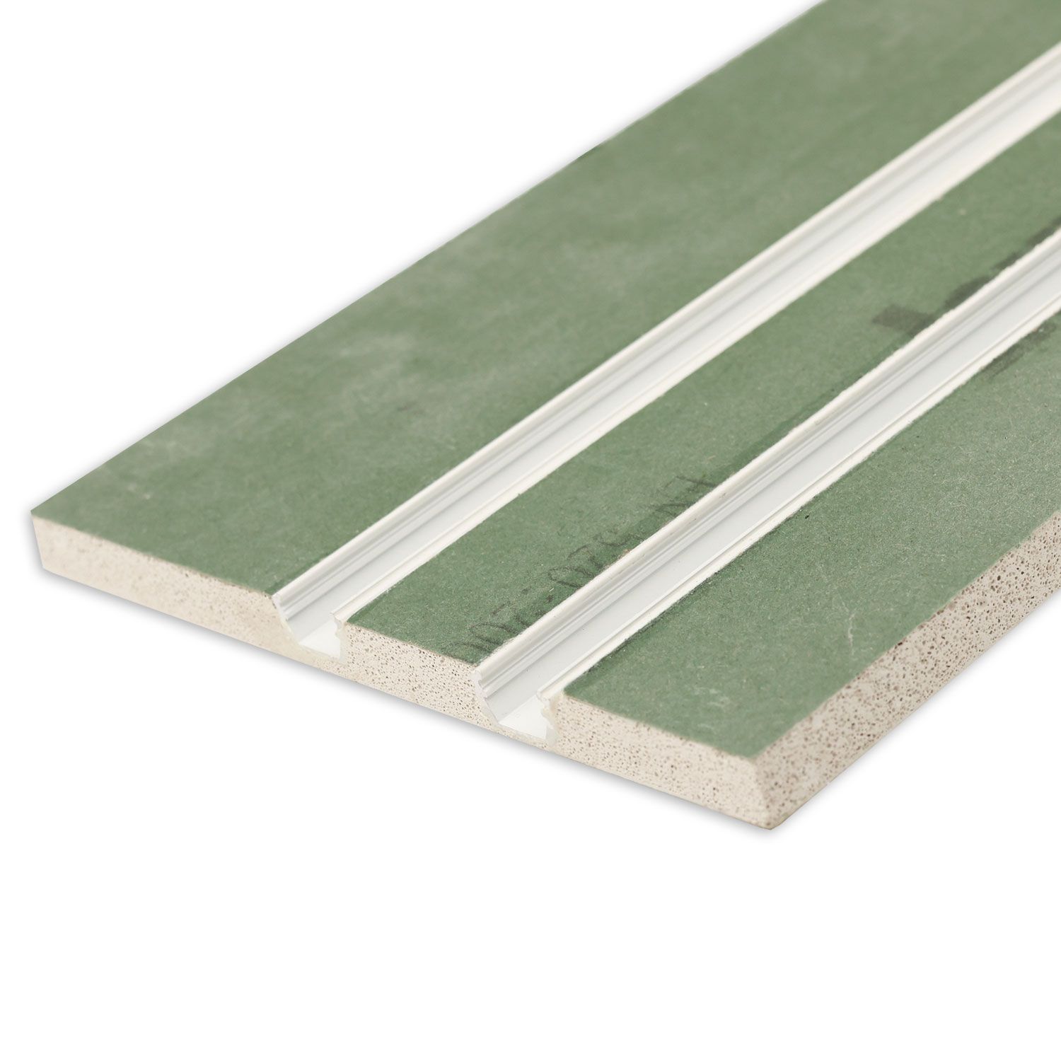 ISOLED Plaster 10 Double Gipskarton-Feuchtraumplatte 12.5mm, mit Profileinsatz inkl. Schutzcover, 100cm - 5