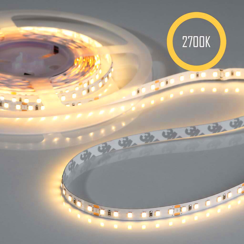 Emilum Flex Stripe 24V, 9,6W, 2700K, CRI90, 120LED, IP20, 8mm Emilum Flex Stripe 24V, 9,6W, 2700K, CRI90, 120LED, IP20, 8mm - Produktbild 1
