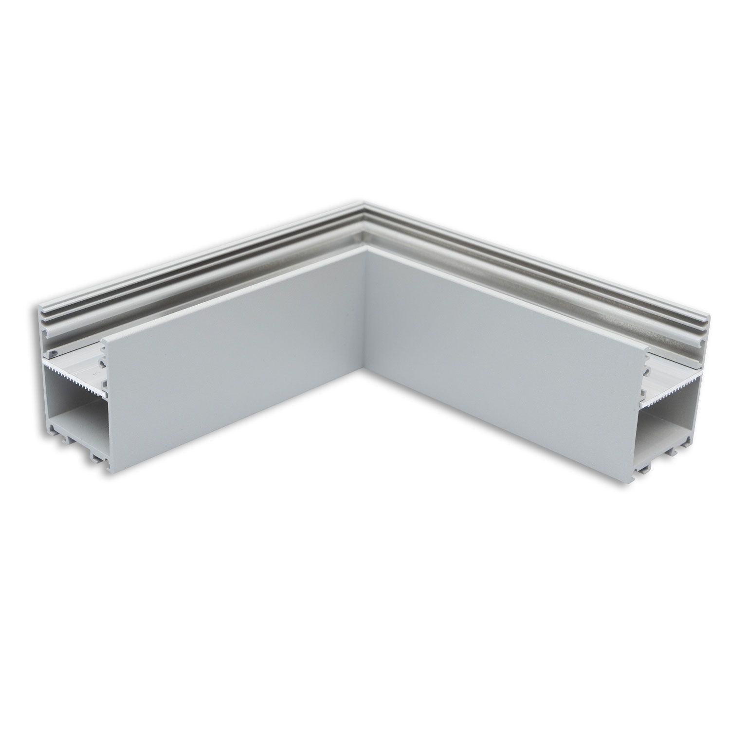 ISOLED LAMP30V2 90° Eck, geschweißt, 120x120mm, silber pulverbeschichtet, exkl. Cover - 1