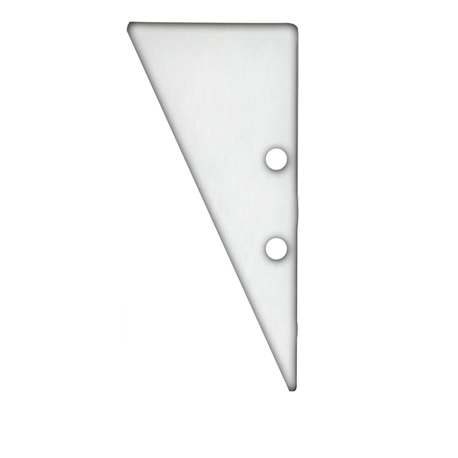 ISOLED Endkappe EC91 Aluminium weiß RAL 9003 für Profil HIDE TRIANGLE inkl. Schrauben ISOLED Endkappe EC91 Aluminium weiß RAL 9003 für Profil HIDE TRIANGLE inkl. Schrauben - 1