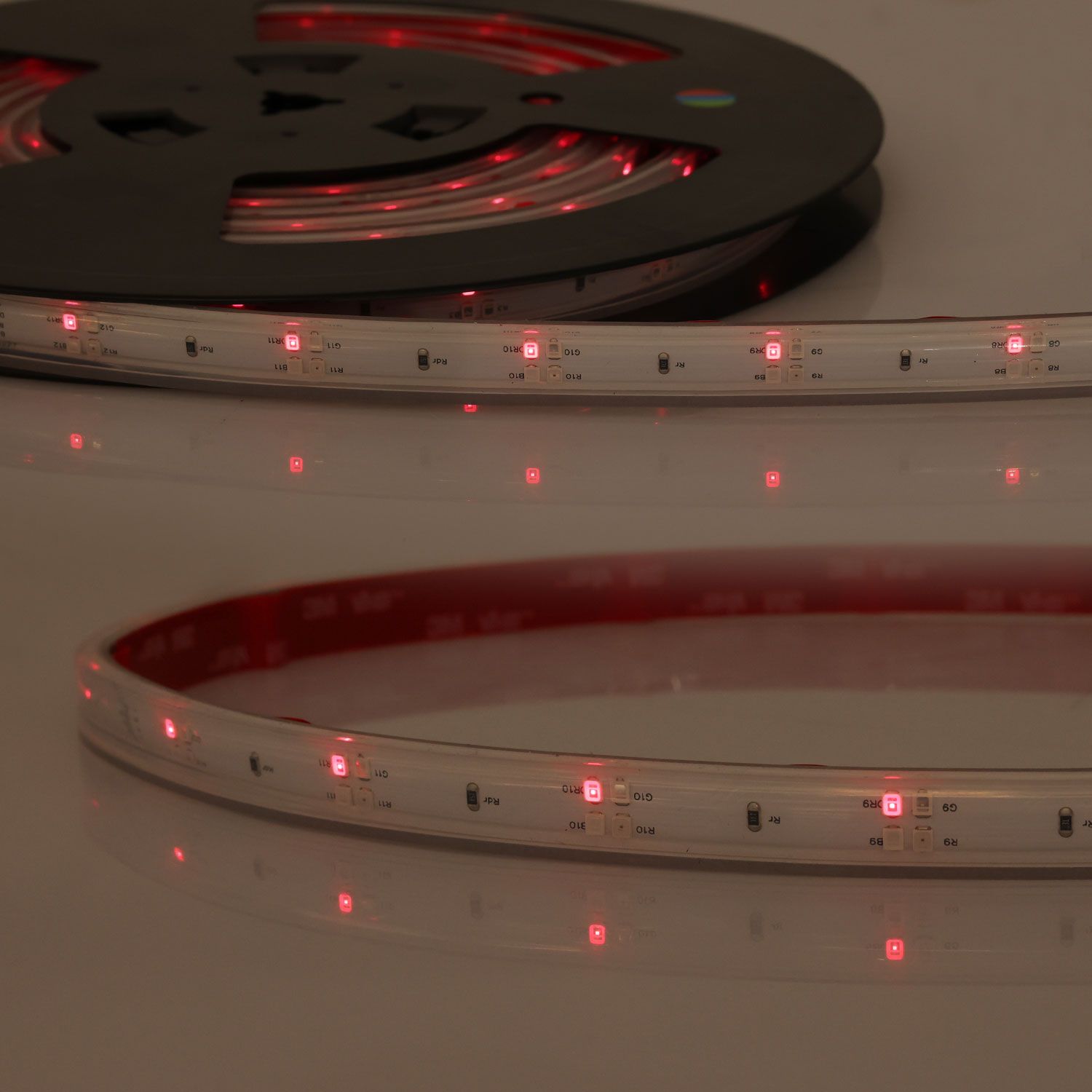 ISOLED LED GROW Flexband, 48V DC, 17W/m, IP67, PPF 15,1 µmol/s, 5m Rolle, 50cm Trennstelle, 4x24 LED/m - 4