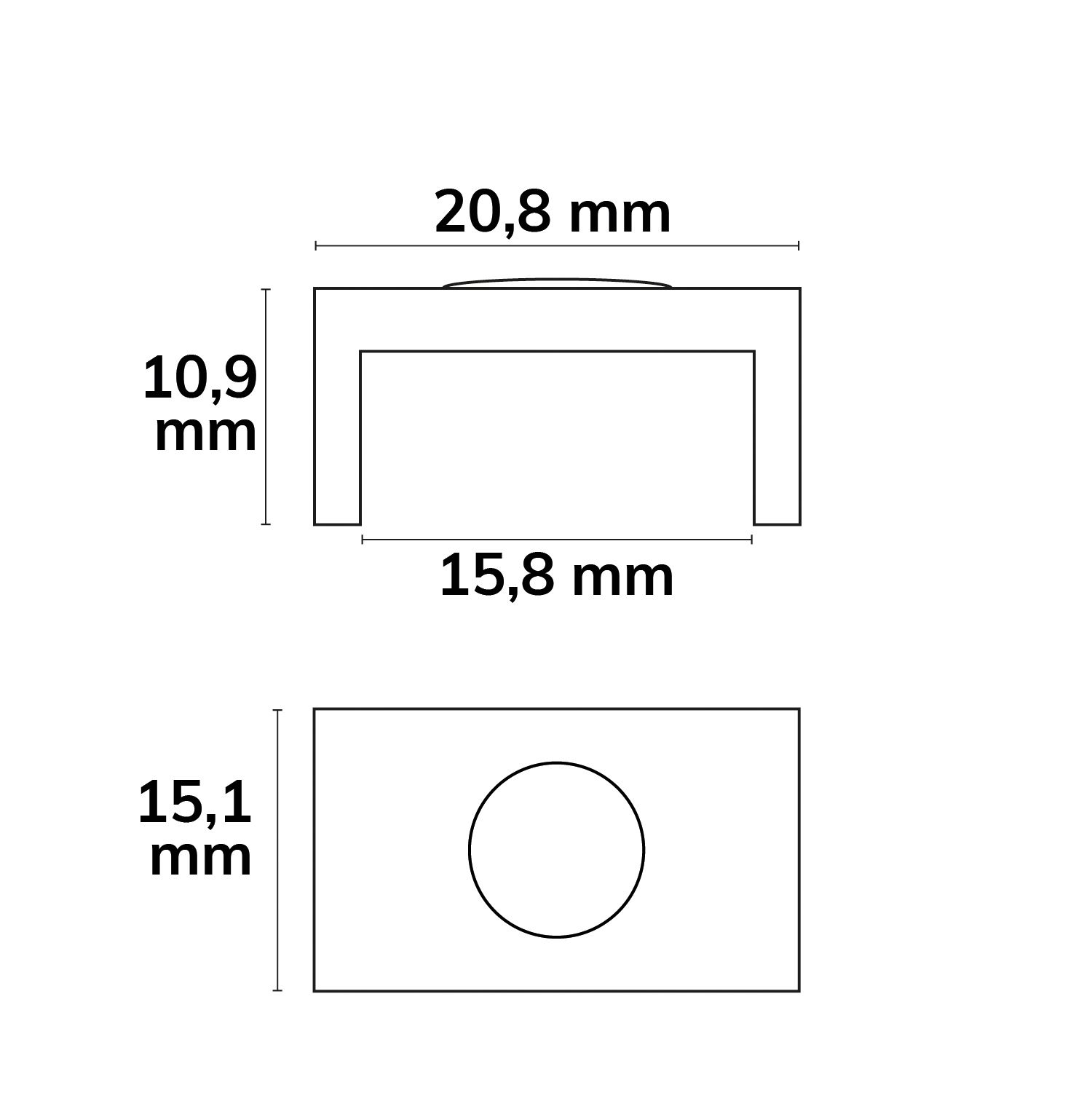 ISOLED Magnethalter Z43 weiß für SURF12 - 2