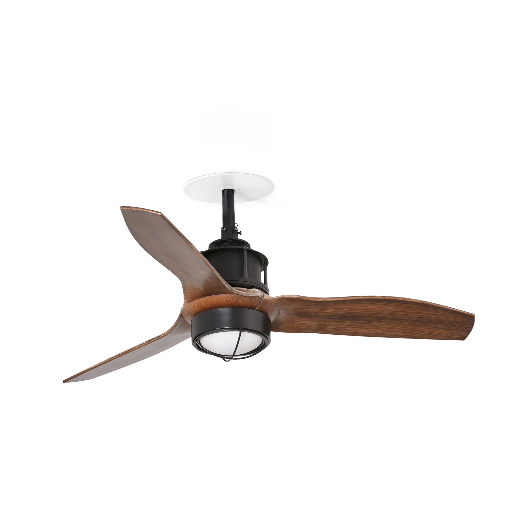 Faro JUST FAN S RECESSED Schwarz/nussbaum-Ventilator 3000K - Produktbild 1