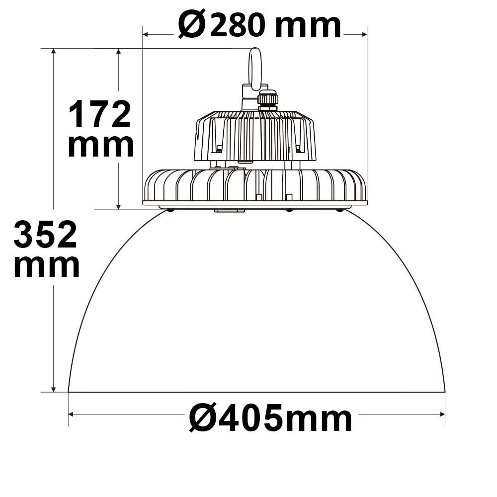 ISOLED LED Hallenleuchte FL 200W, PC-Reflektor, 70°, IP65, 1-10V dimmbar, neutralweiß - 2