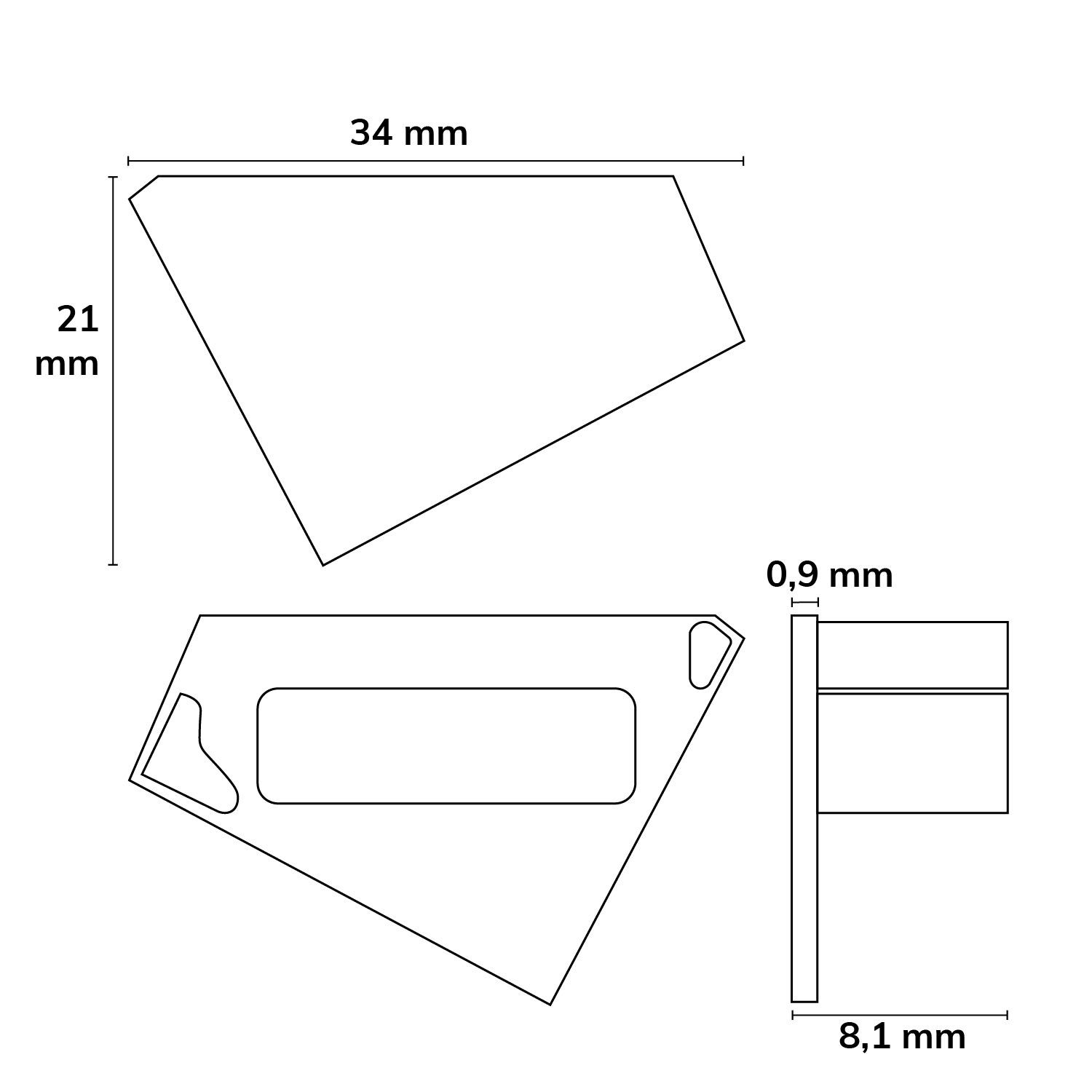 ISOLED Endkappe EC110L schwarz für Profil CORNER18, links 1 STK - 3