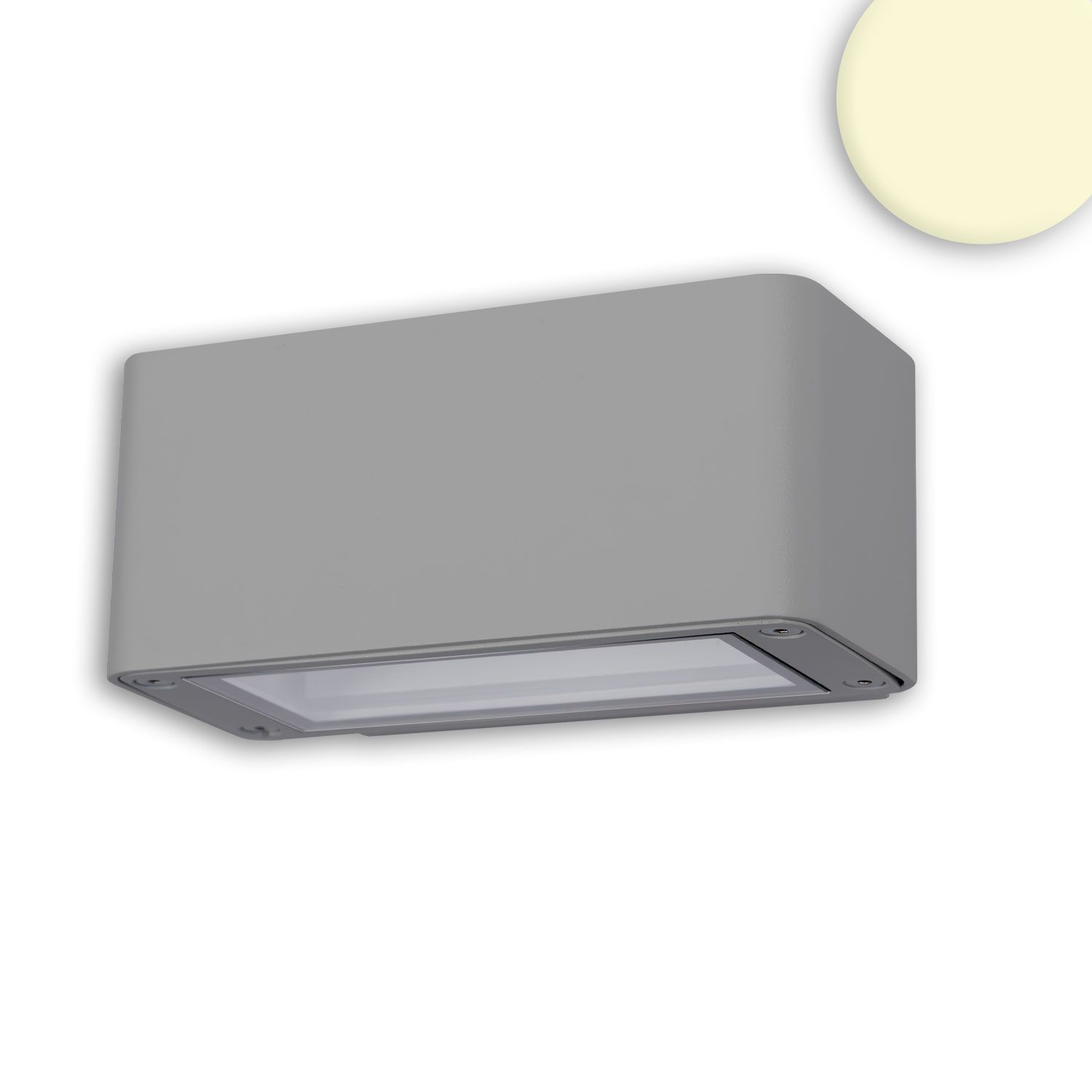 ISOLED LED Wandleuchte Up&Down 4x3W CREE, IP54, silbergrau, warmweiß ISOLED LED Wandleuchte Up&Down 4x3W CREE, IP54, silbergrau, warmweiß - 1