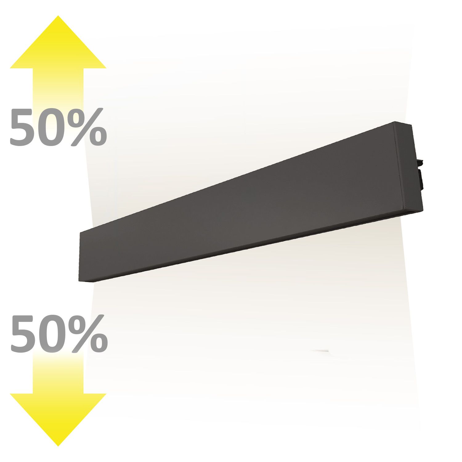 ISOLED LED Wandleuchte Linear Up&Down 900, 910mm, 30W, IP40, schwarz, warmweiß - 2