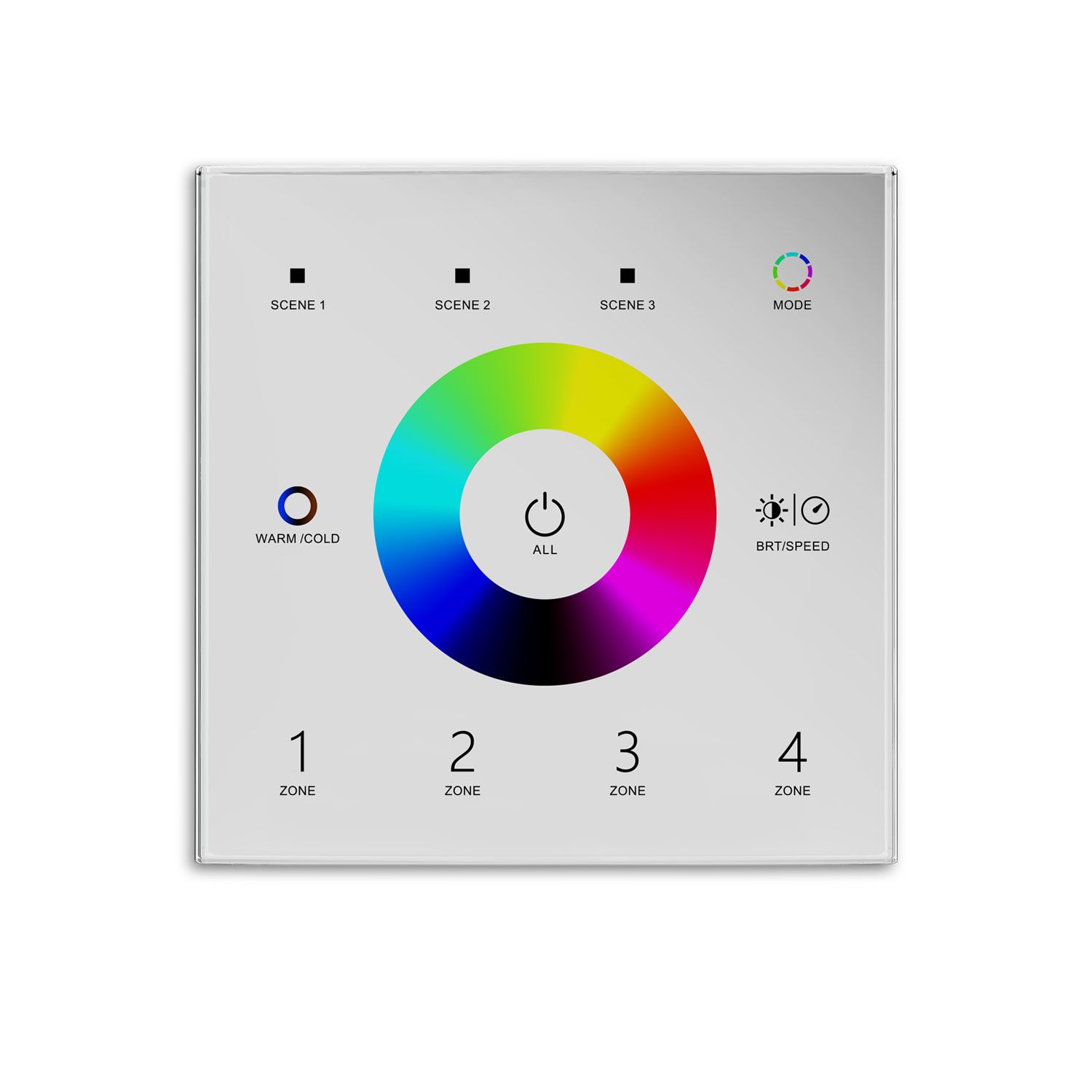 ISOLED Sys-Pro RGB+weißdynamische 4 Zonen Fernbedienung mit 3 Szenenspeicher - 1
