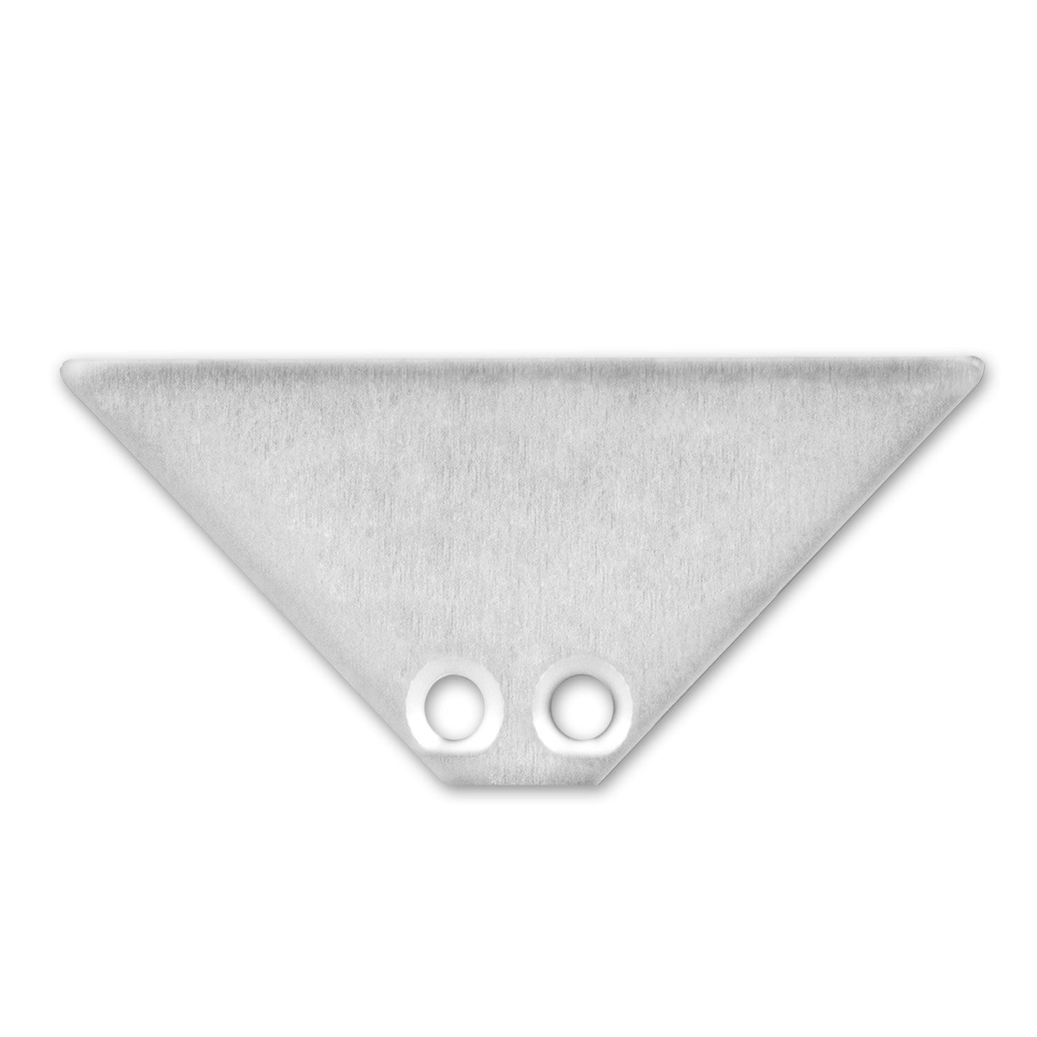 ISOLED Endkappe EC84 Aluminium für Profil CORNER12 BORDERLESS, 2 STK inkl. Schrauben - 1