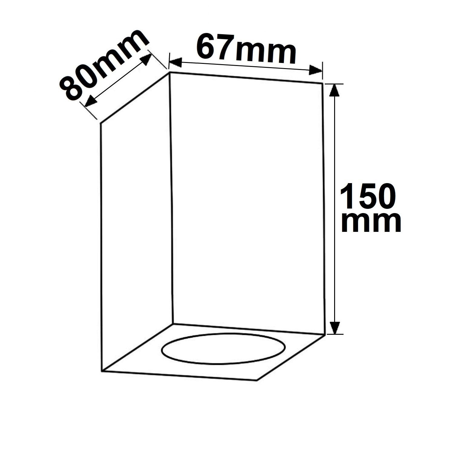 ISOLED Wandleuchte Up&Down 2xGU10, IP54, sandschwarz, exkl. Leuchtmittel - 3