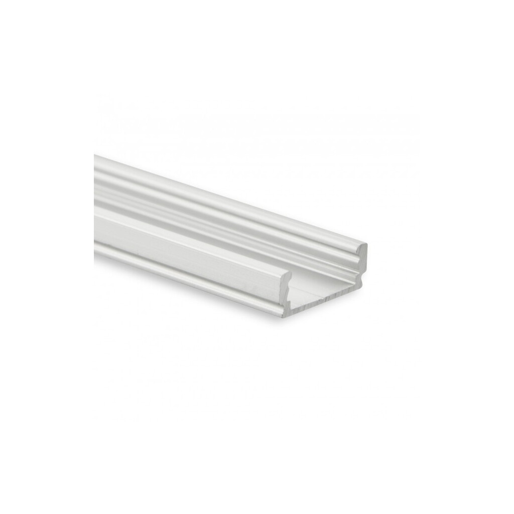 Emilum PL1 LED AUFBAU-Profil 200 cm, flach, LED Stripes max. 12 mm - Produktbild 1