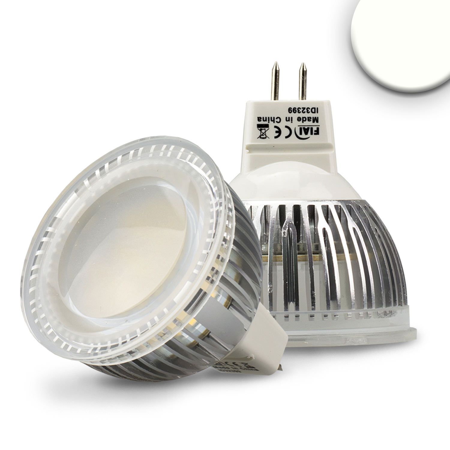 ISOLED MR16 LED Strahler 6W Glas diffus, 120°, neutralweiß ISOLED MR16 LED Strahler 6W Glas diffus, 120°, neutralweiß - 1