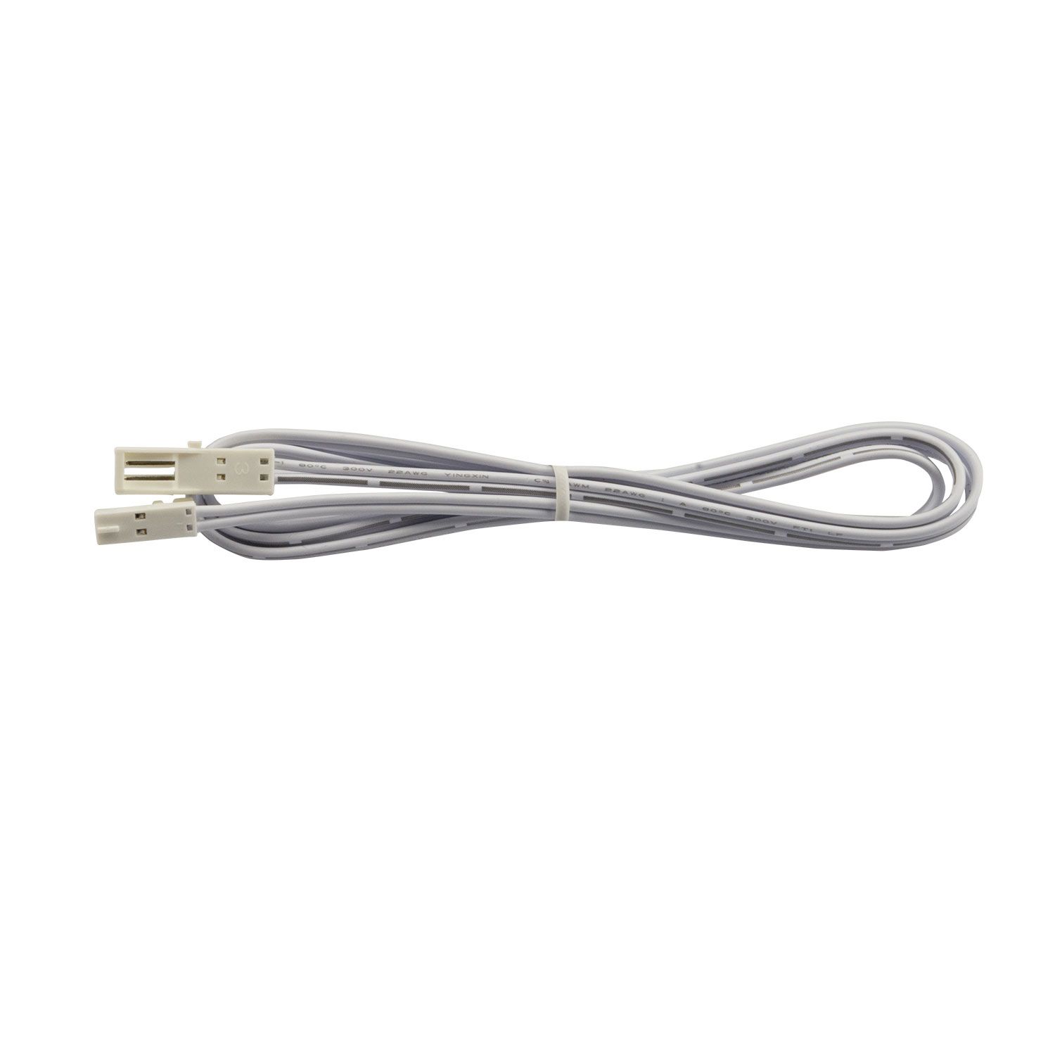 ISOLED MiniAMP Verlängerung male-female, 100cm, 2-polig, weiß, max. 3A - 1