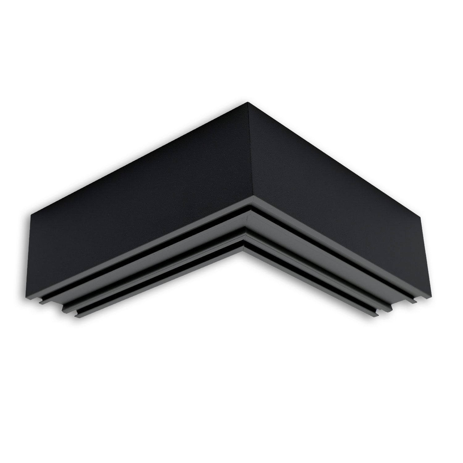 ISOLED LAMP30V2 90° Eck, geschweißt, 120x120mm, schwarz RAL 9005, exkl. Cover - 2