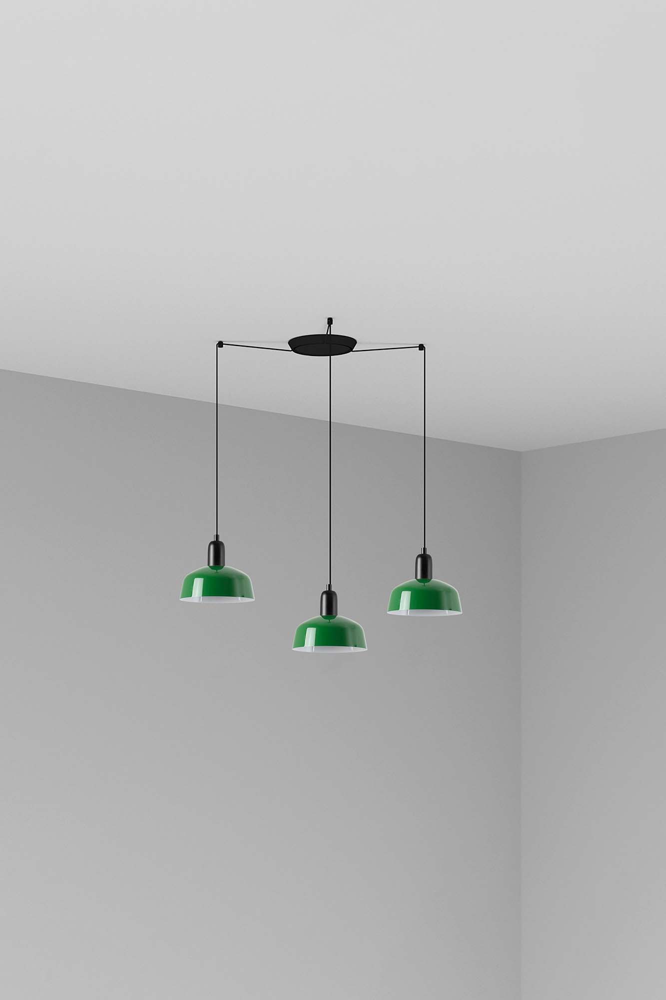 Faro TATAWIN S Metall 3L Pendelleuchte grün - 1