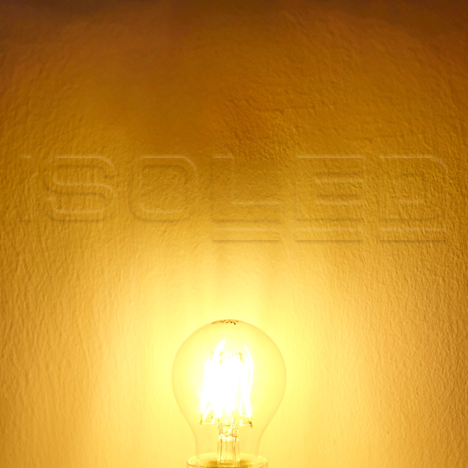 ISOLED E27 LED Birne A60, 4W, klar, 210 lm/W, warmweiß - 4