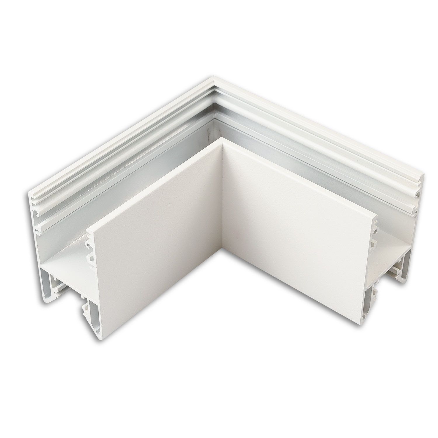 ISOLED HALON 90° Eck, geschweißt, 120x120mm, weiß RAL 9003, exkl. Cover - 1