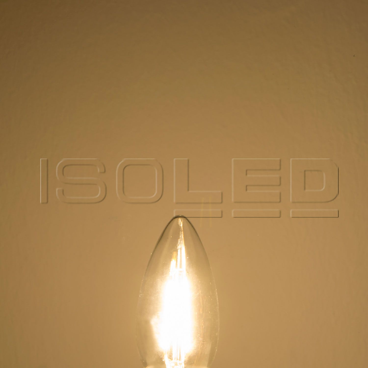 ISOLED E14 LED Kerze, 4W, klar, warmweiß, dimmbar - 3