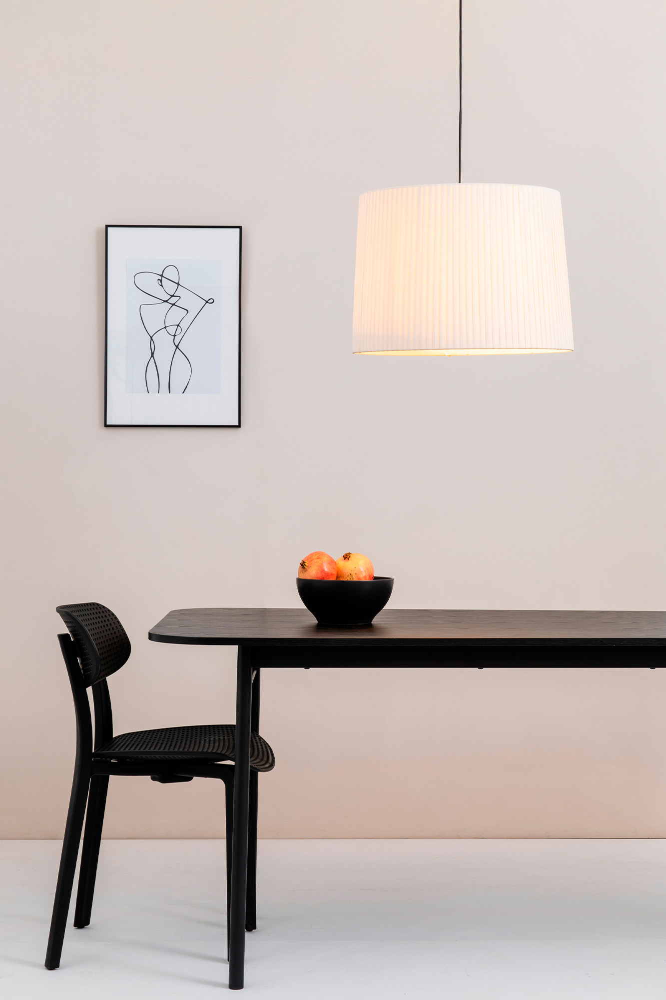 Faro SAMBA Einzelne Pendelleuchte schwarz/beige geklebt - 2