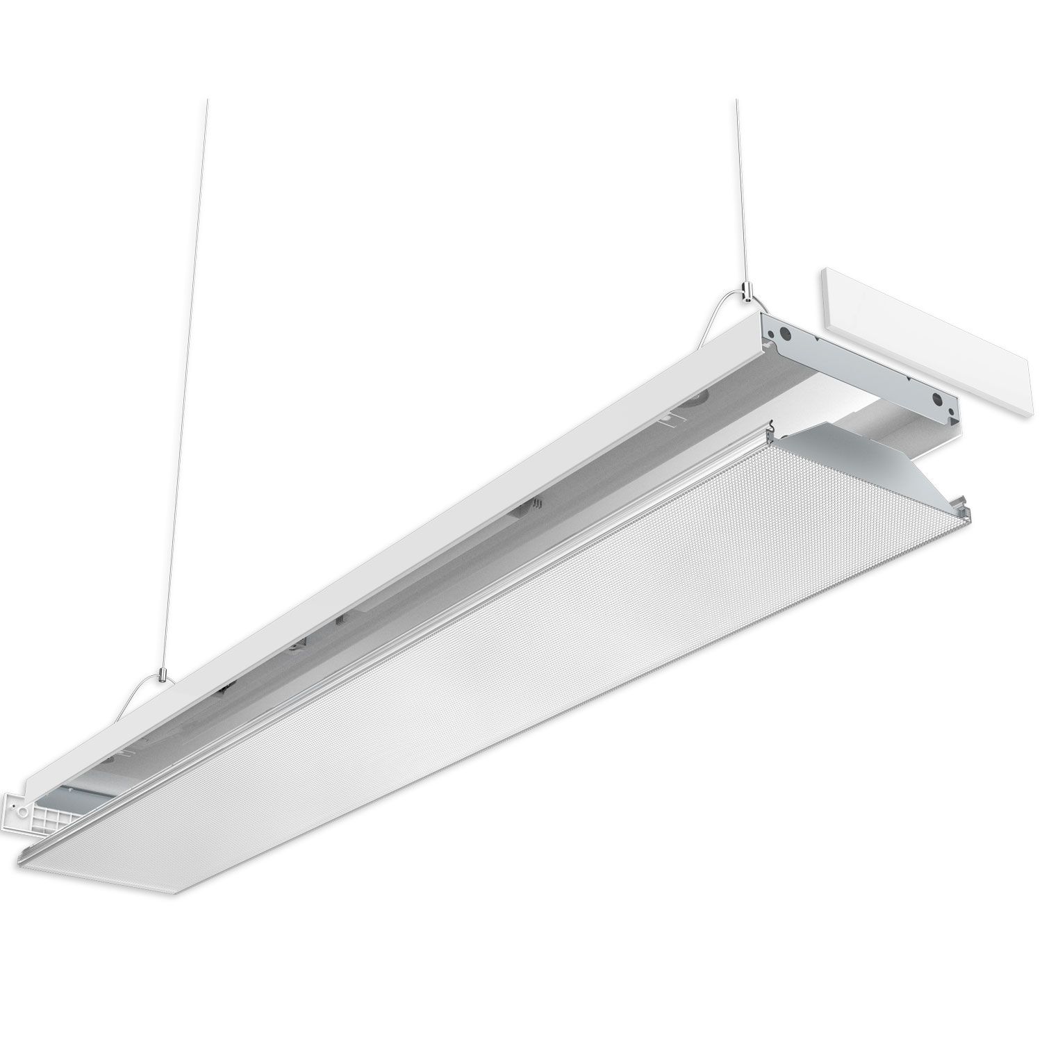 ISOLED LED Langfeldleuchte, 120x20cm, weiß, PowerSwitch 25|30|35|40W, UGR