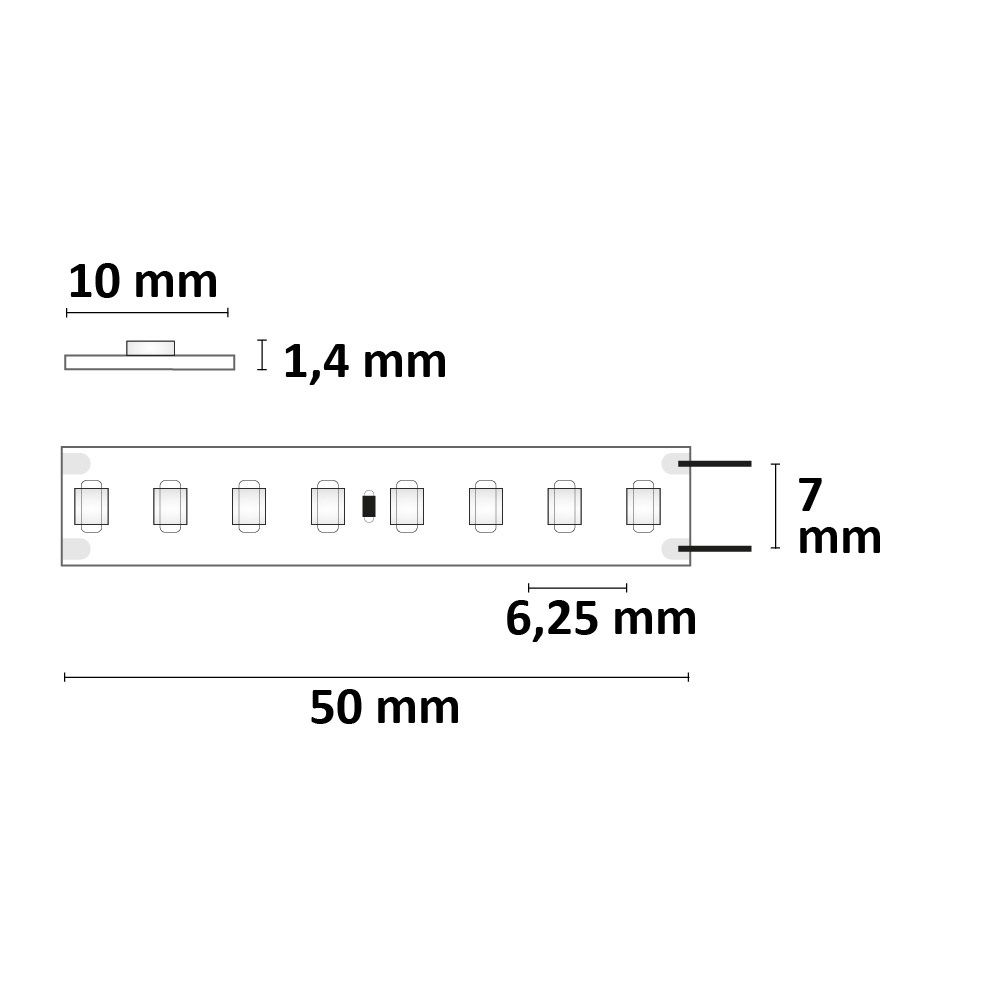 ISOLED LED HEQ930 Flexband High Bright, 24V DC, 17W, IP20, 3000K, 140 lm/W, 5m Rolle, 160 LED/m - 4