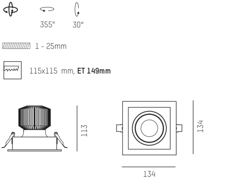 Molto Luce SAVO 20 S SQUARE R (weiß) - Produktbild 2