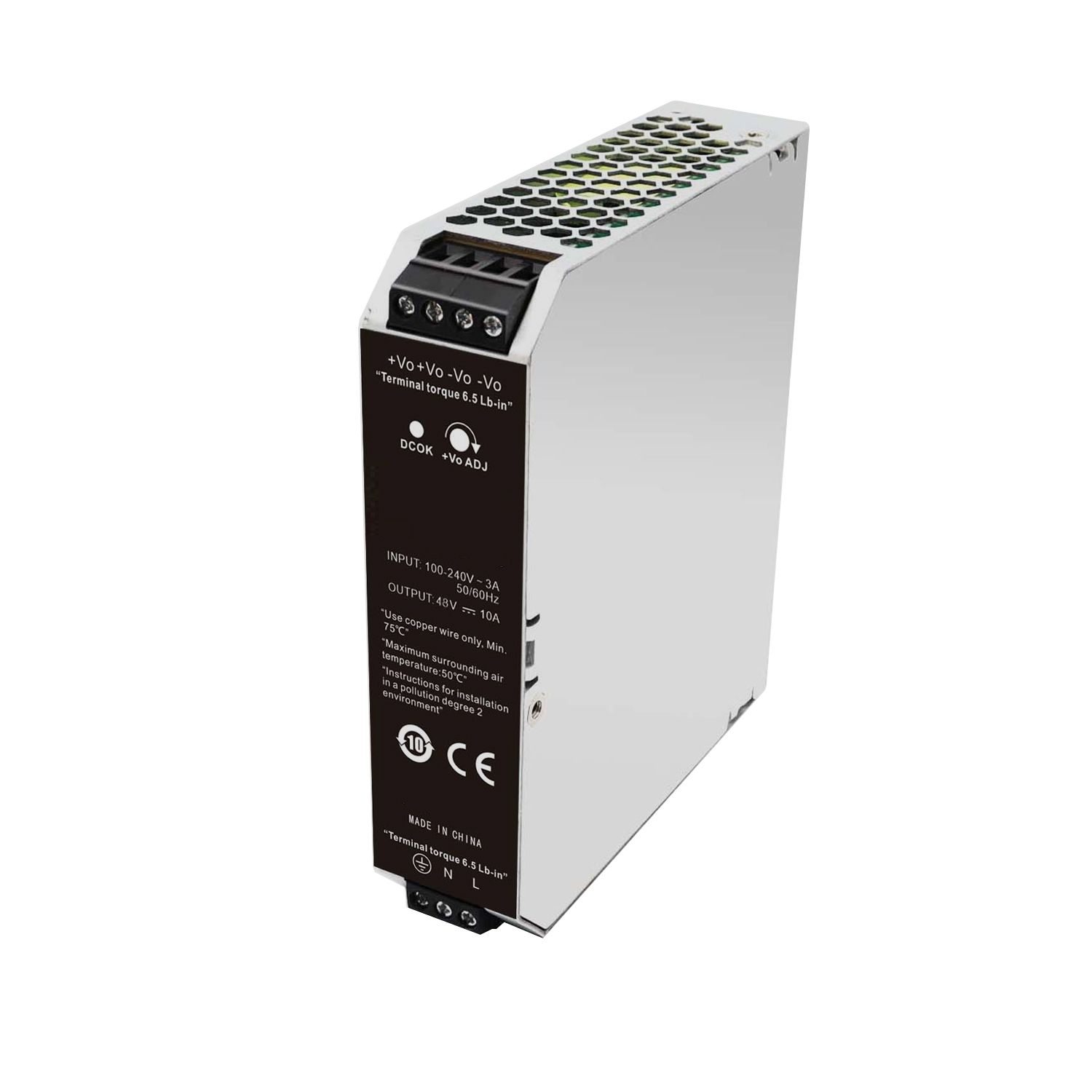 ISOLED LED Hutschienen-Trafo 48V, 48~55V/DC, 0-240W - 1
