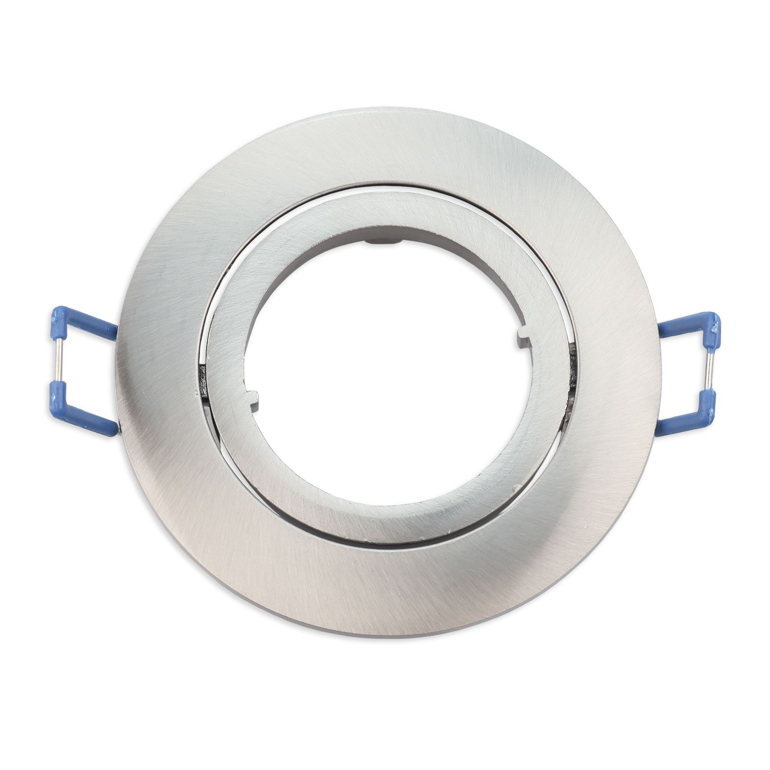ISOLED Einbaurahmen rund, Loch 68mm, Alu Nickel-Satin, für GU10/MR16 Spots - 3