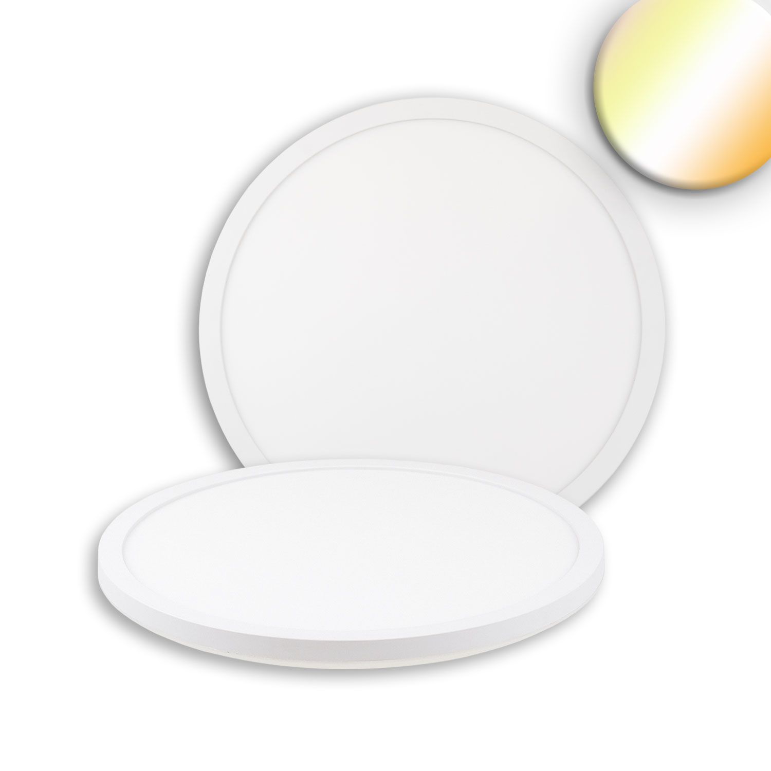 ISOLED LED Deckenleuchte Slim300 PRO, 18W, weiß, rund, IP44, DN300, 3000|4000|5000K, Up&Down ISOLED LED Deckenleuchte Slim300 PRO, 18W, weiß, rund, IP44, DN300, 3000|4000|5000K, Up&Down - 1