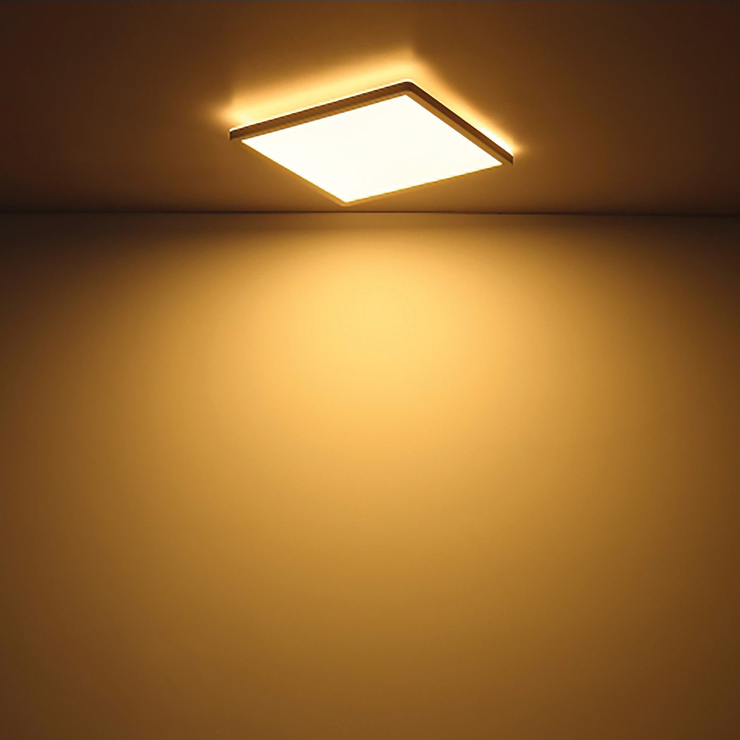 ISOLED LED Deckenleuchte Slim300 Up&Down, schwarz, 18W, eckig, 300x300mm, warmweiß - 3