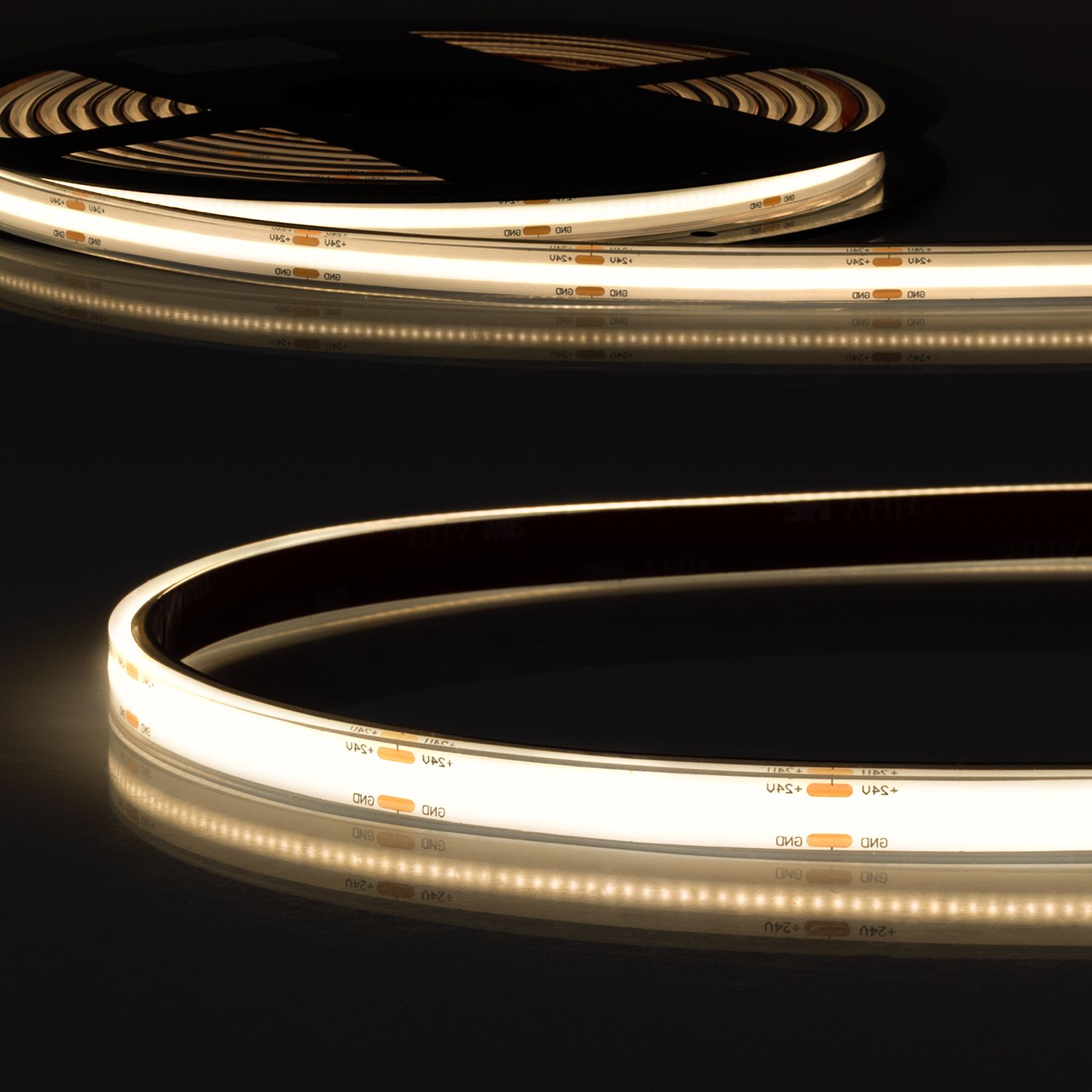 ISOLED LED AQUA COB930 Linear Flexband, 24V DC, 8W, IP68, 3000K, 5m Rolle, 480 LED/m - 1