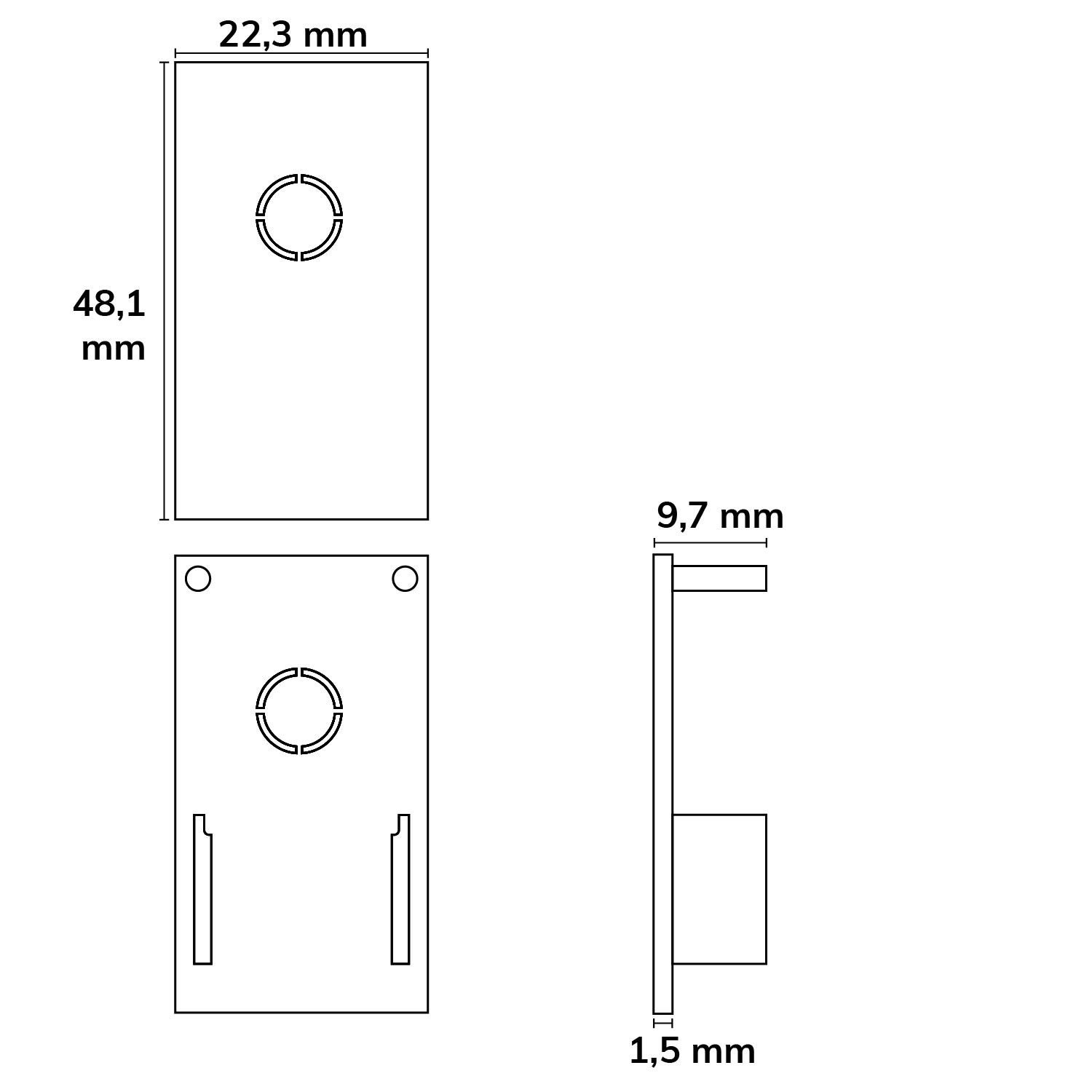 ISOLED Track48 Trockenbauschiene, schwarz, 200cm, 4-polig, inkl. Endkappen und Schutzcover - 4