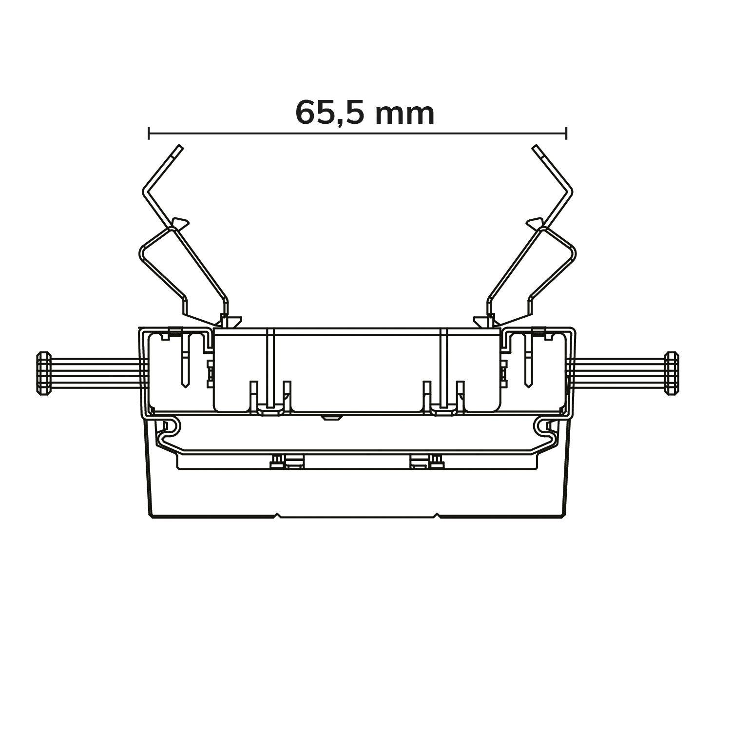 ISOLED FastFix LED Linearsystem R Modul 1437mm 25-75W, 5000K, 60° - 4