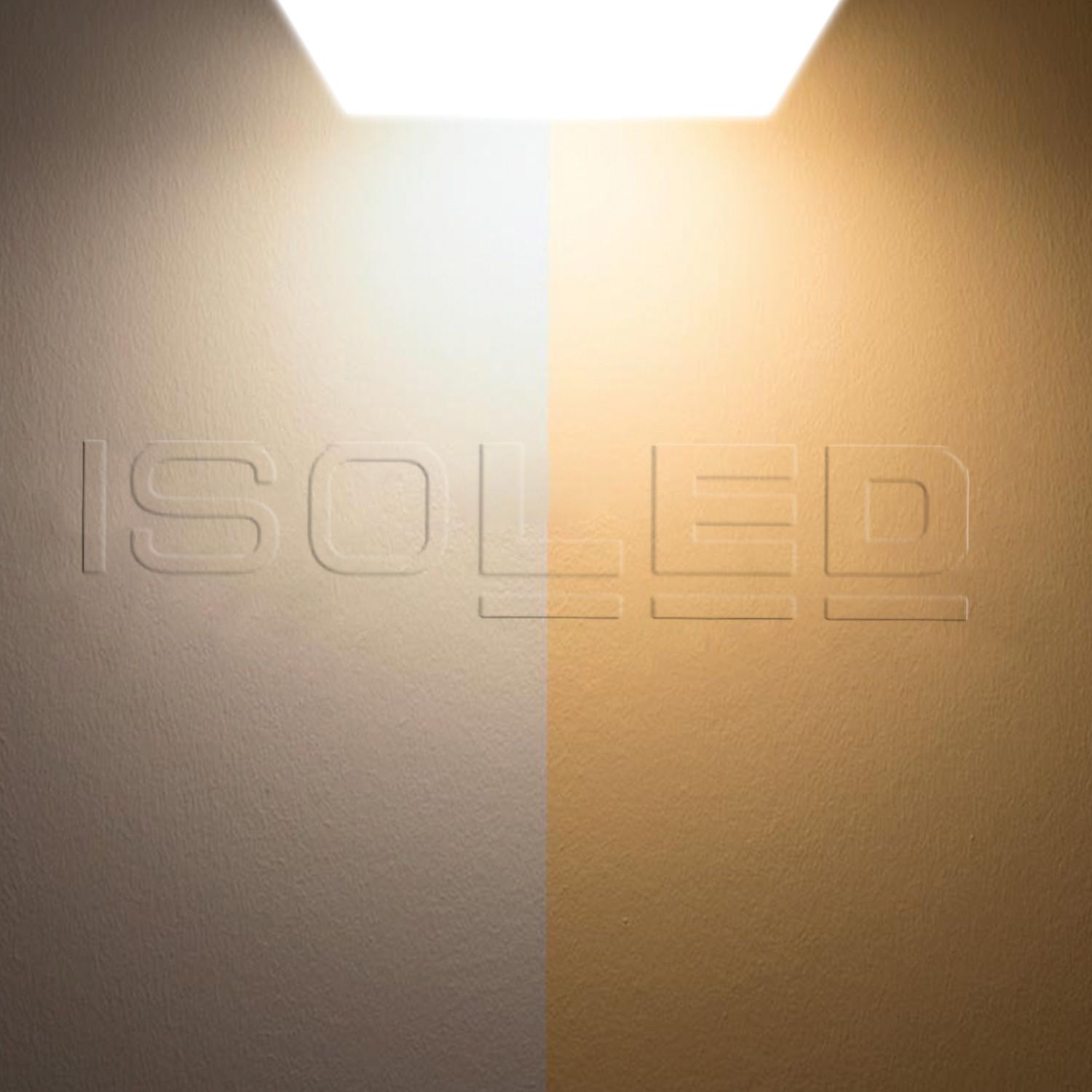 ISOLED LED Decken/Wandleuchte 24W, weiß, eckig, 328x328mm, IP54, ColorSwitch 3000|4000K - 4