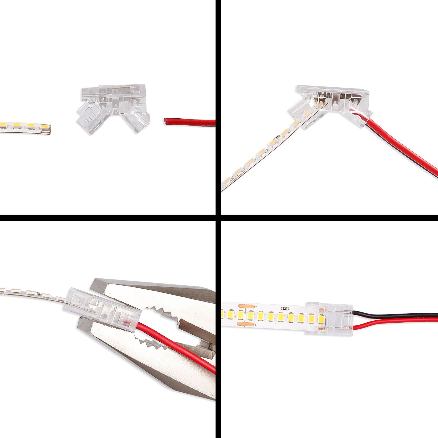 ISOLED Kontakt-Verbinder (max. 5A) K3-210 für 2-pol. IP20 Flextripes mit Breite 10mm - 2