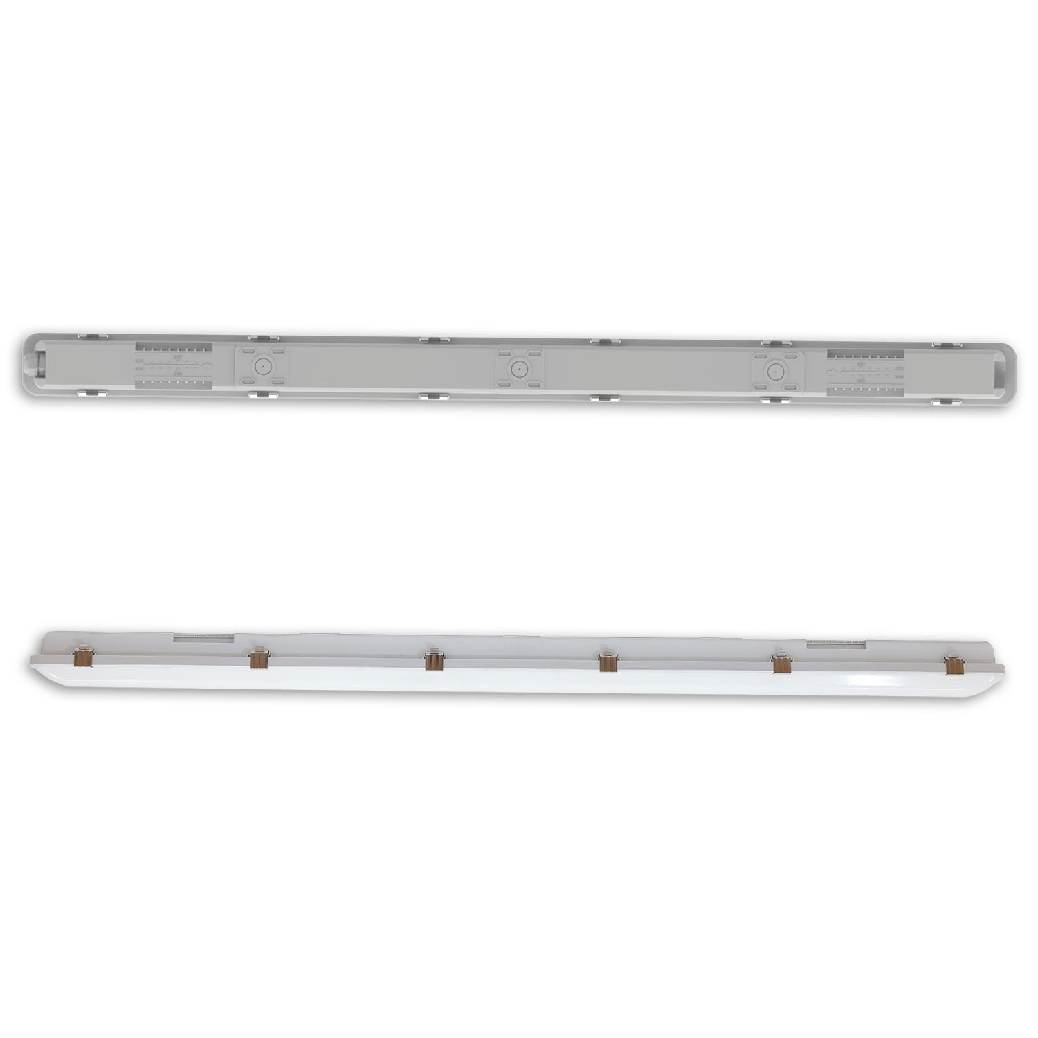 ISOLED LED Wannenleuchte SL 150cm, IP66, mit HF-Sensor, PowerSwitch 36-57W, 140lm/W, 4000K - 3