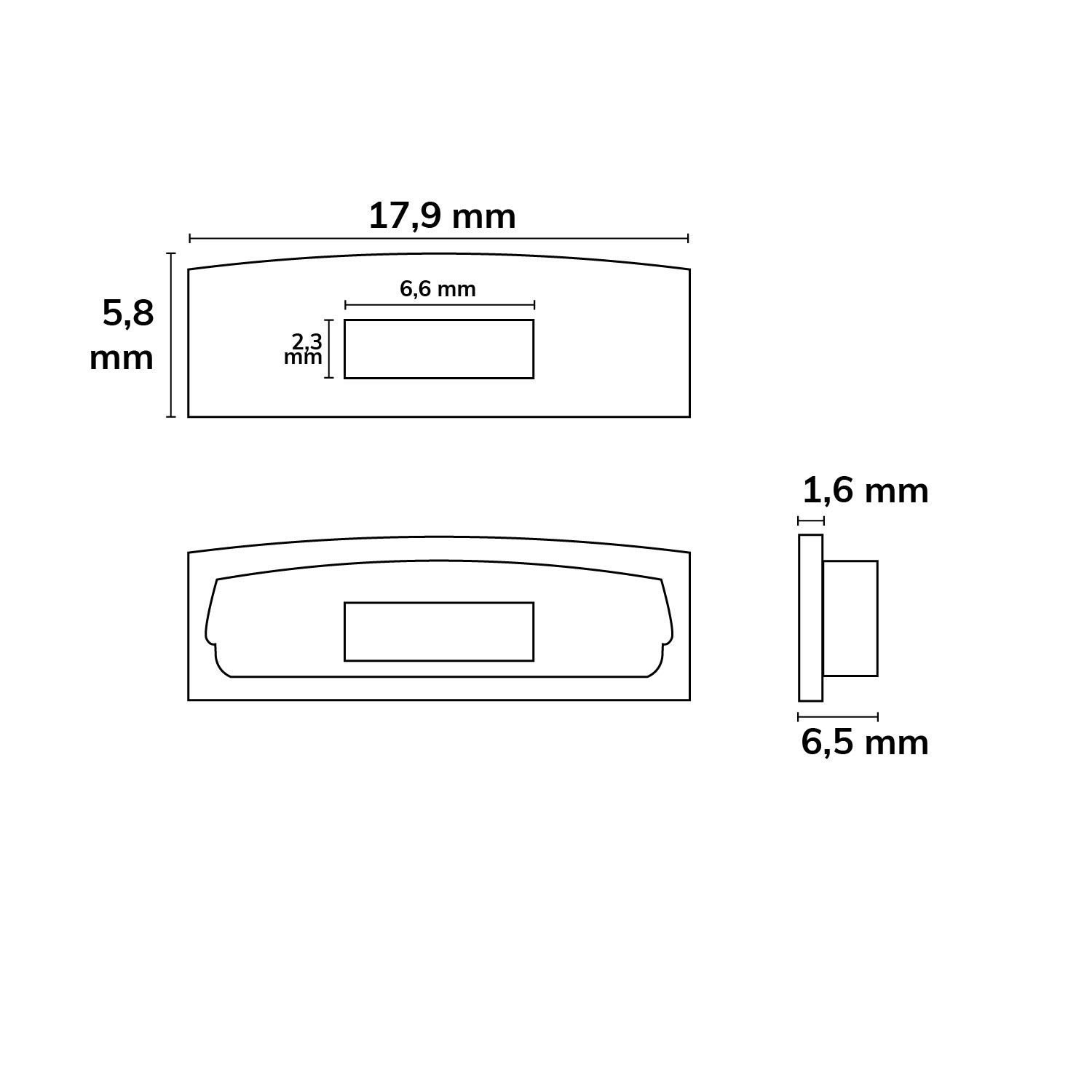 ISOLED Endkappe EC 61 für Profil SURF15 FLEX, 1 STK, mit Kabeldurchführung - 2
