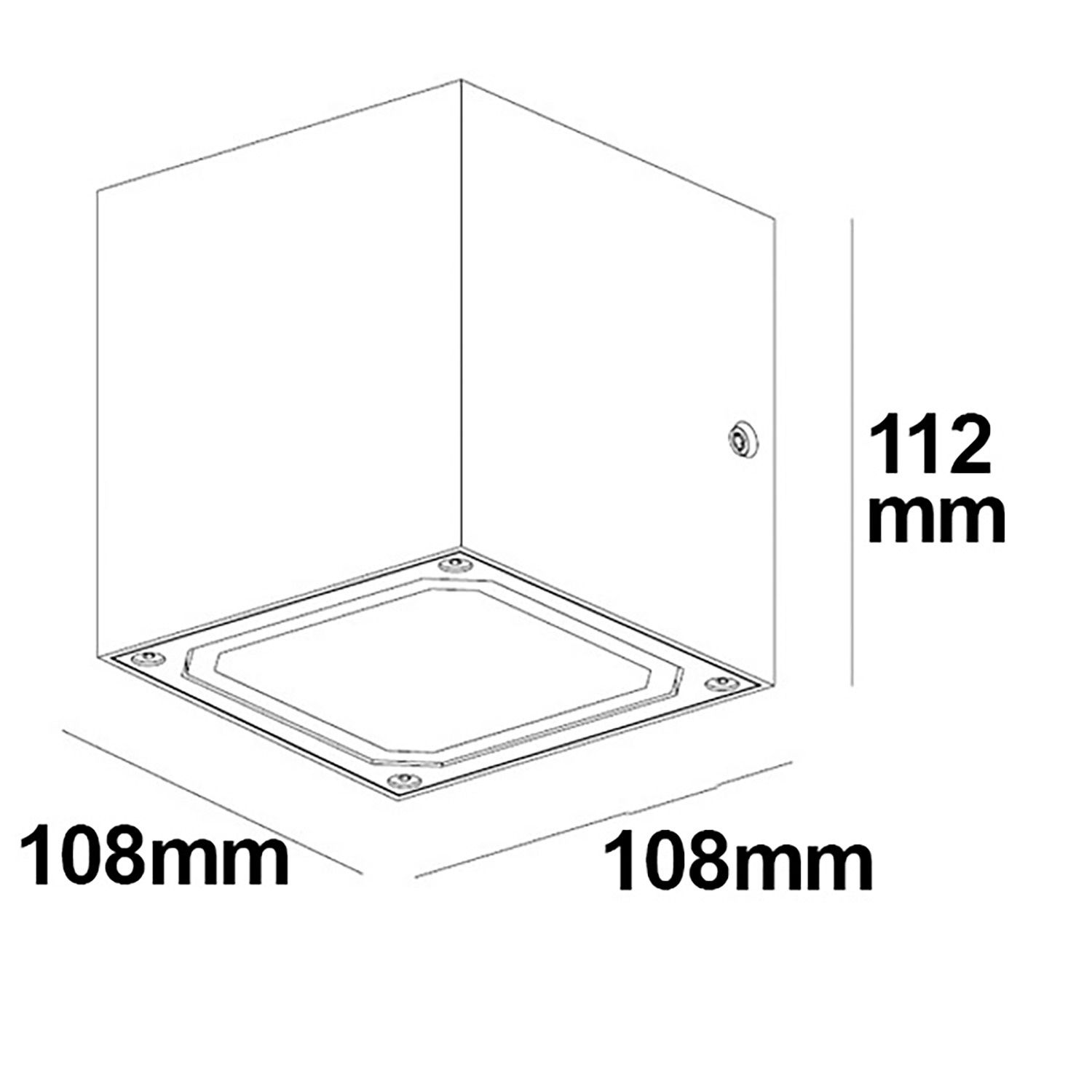 ISOLED Wandleuchte Up&Down 2xGX53, IP44, weiß, exkl. Leuchtmittel - 2