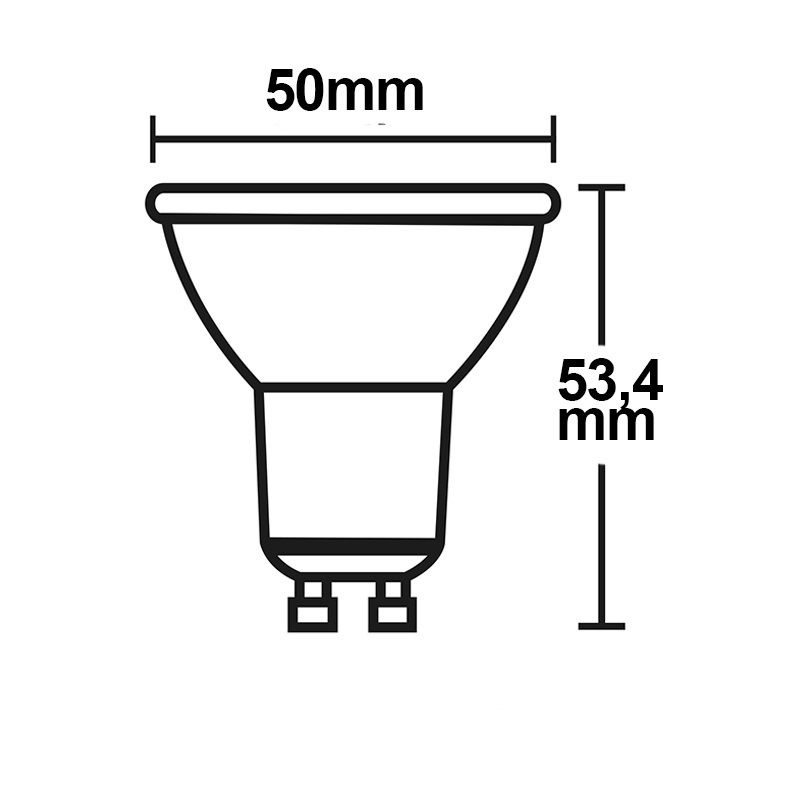 ISOLED GU10 LED Strahler 3W, 270°, opal, warmweiß - 2