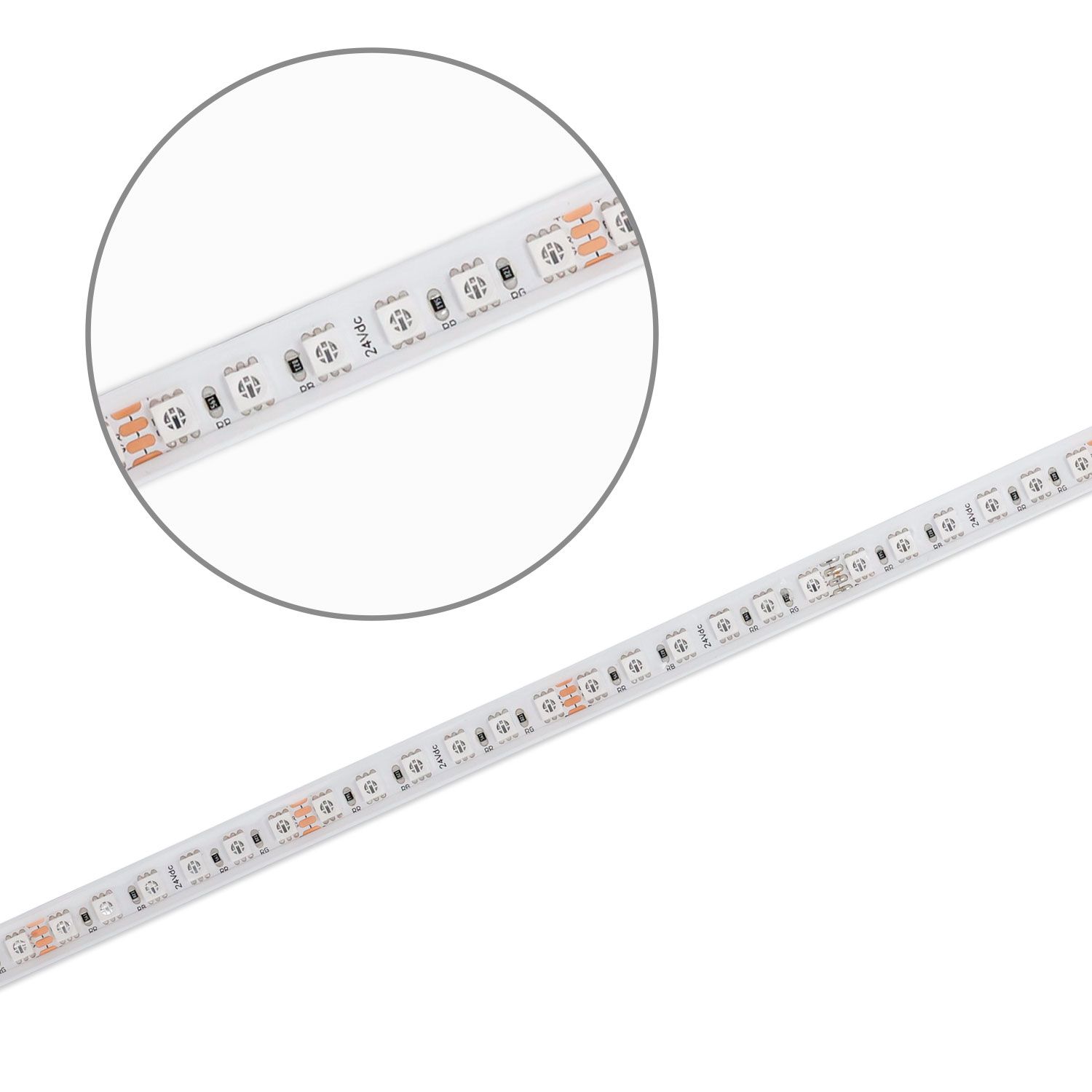 ISOLED LED AQUA RGB Linear Flexband, 24V DC, 14,4W, IP68, 5m Rolle, 120LED/m - 2