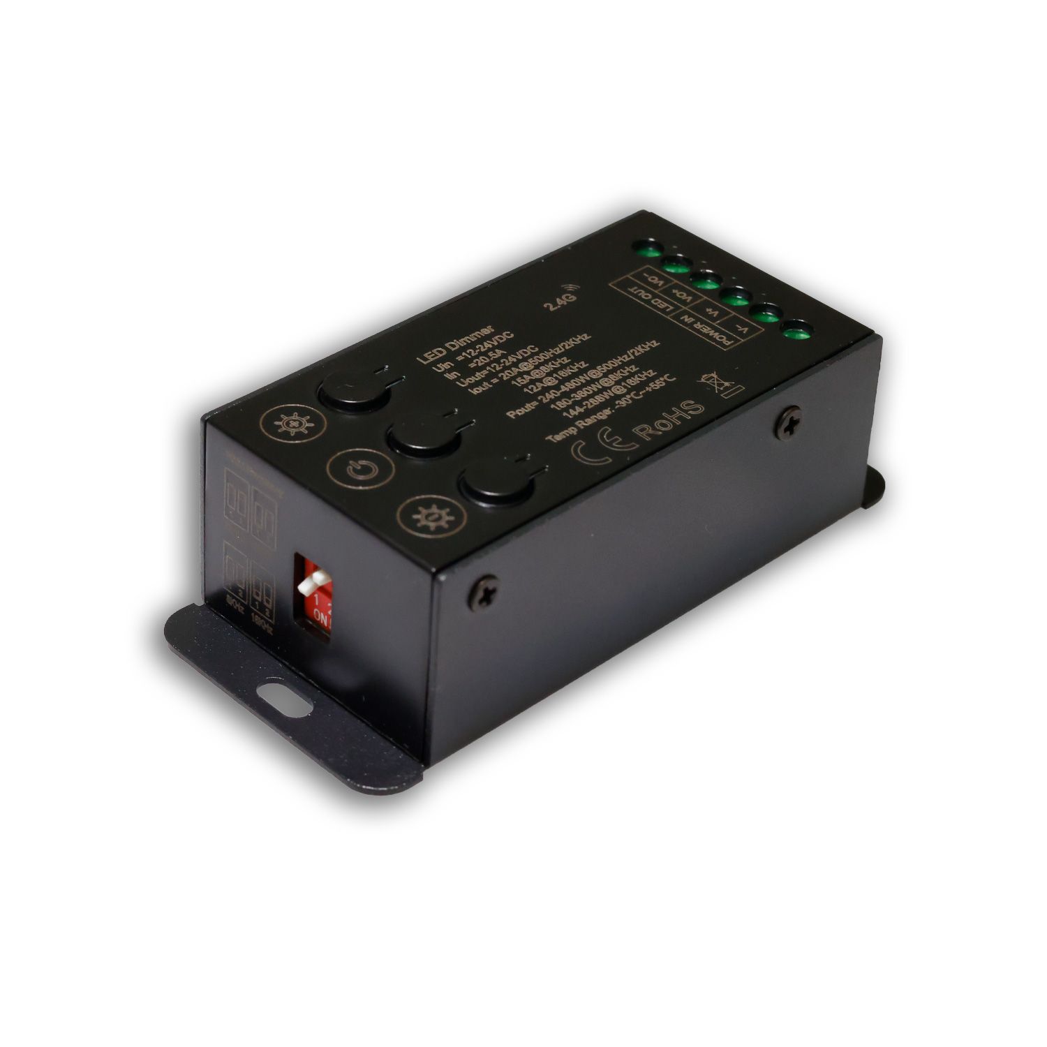 ISOLED Sys-Pro Funk Mesh Multi-PWM Dimmer mit Bedientasten, 1 Kanal, 12-24V DC 12-20A - 1
